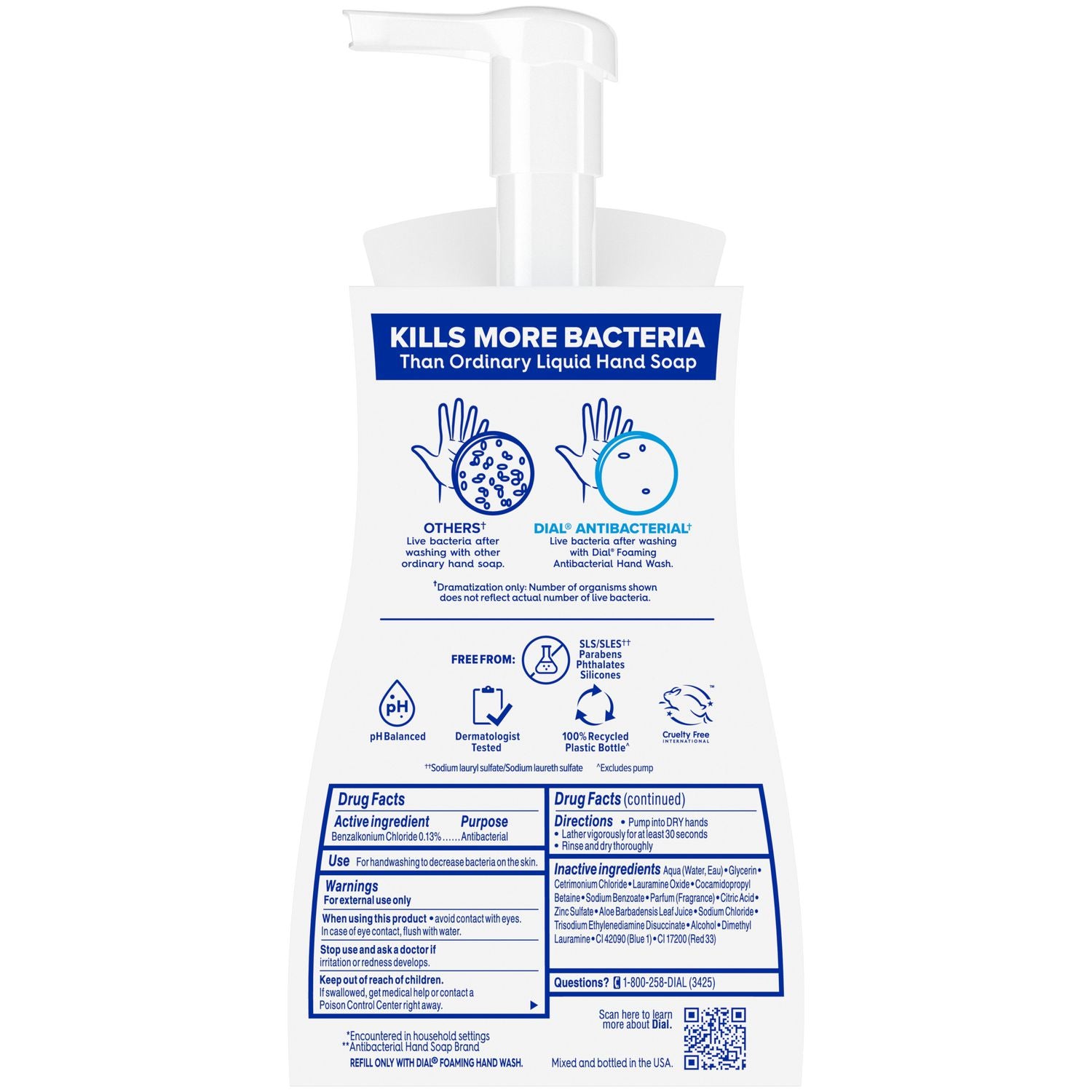antibacterial-foaming-hand-wash-spring-water-10-oz-pump-bottle-8-carton_dia34739 - 2