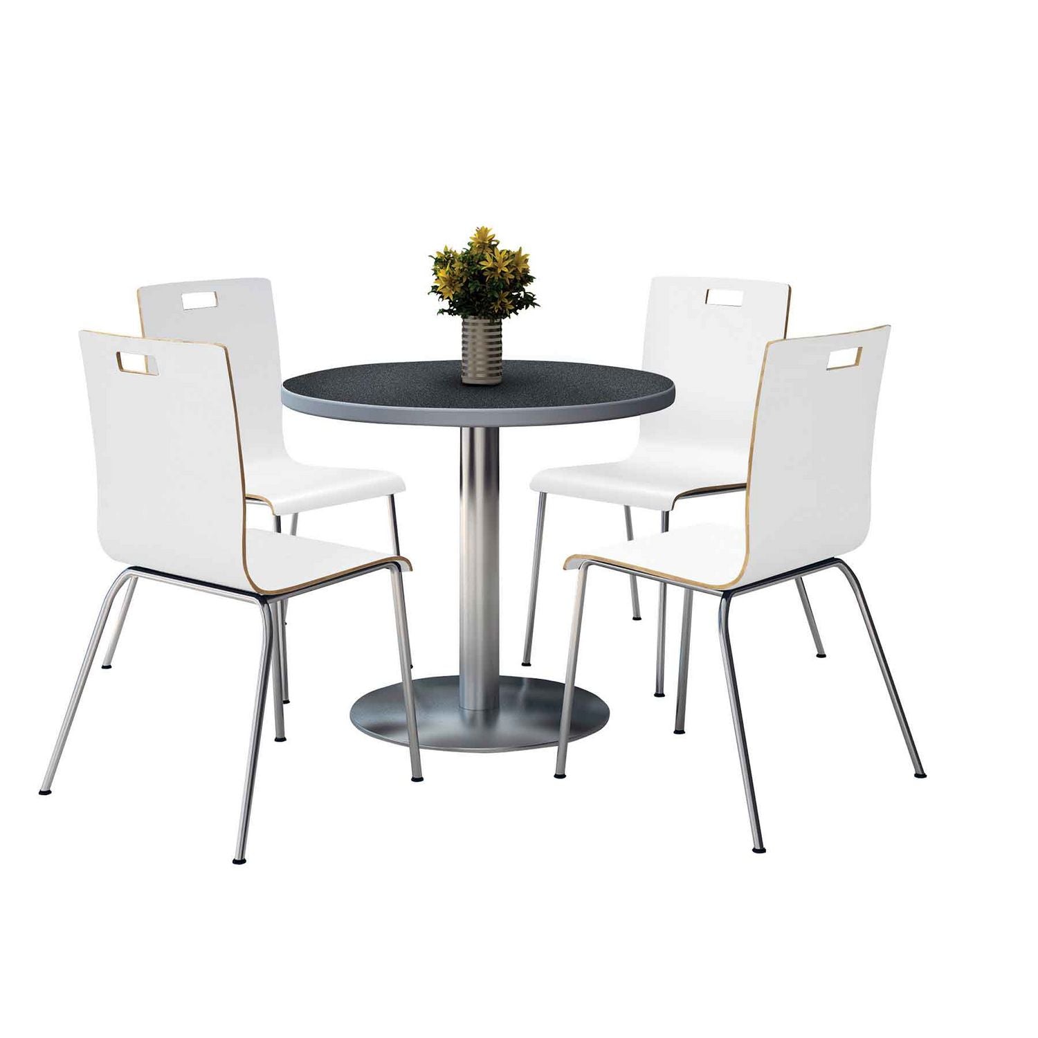 pedestal-table-with-four-white-jive-series-chairs-round-36-dia-x-29h-graphite-nebula-ships-in-4-6-business-days_kfi810389025026 - 1