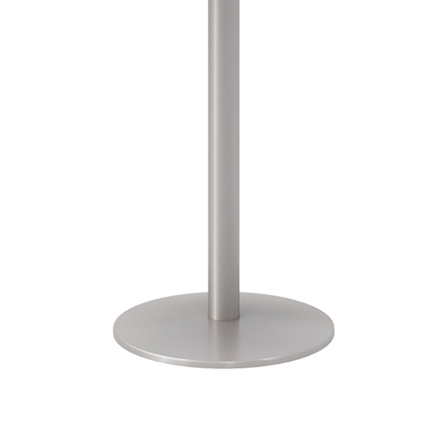 Pedestal Bistro Table with Four White Kool Series Barstools, Round, 36" Dia x 41h, Studio Teak, Ships in 4-6 Business Days - 3