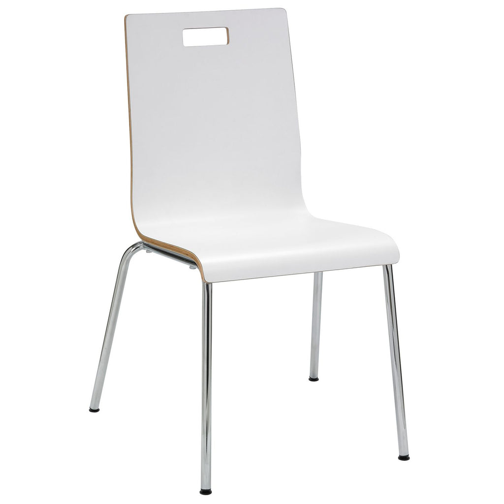 Pedestal Table with Four White Jive Series Chairs, Round, 36" Dia x 29h, Graphite Nebula, Ships in 4-6 Business Days