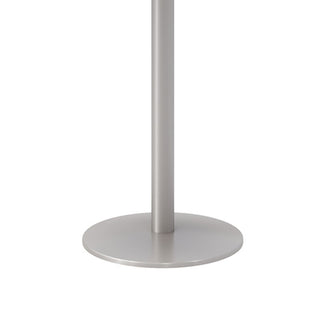 Pedestal Bistro Table with Four Black Kool Series Barstools, Round, 36" Dia x 41h, Designer White, Ships in 4-6 Business Days