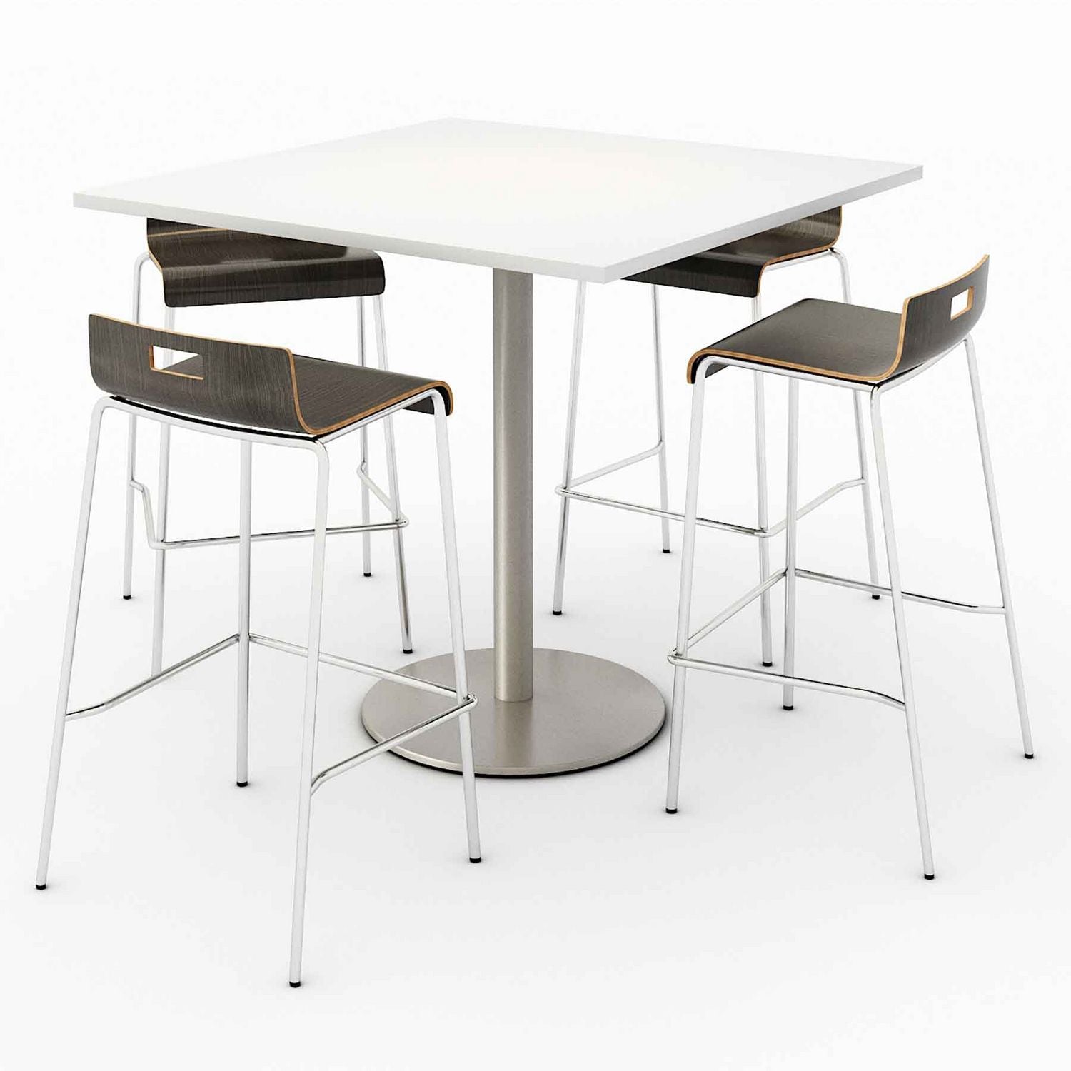 pedestal-bistro-table-with-four-espresso-jive-series-barstools-square-36x36x41-designer-white-ships-in-4-6-business-days_kfi811774039901 - 1