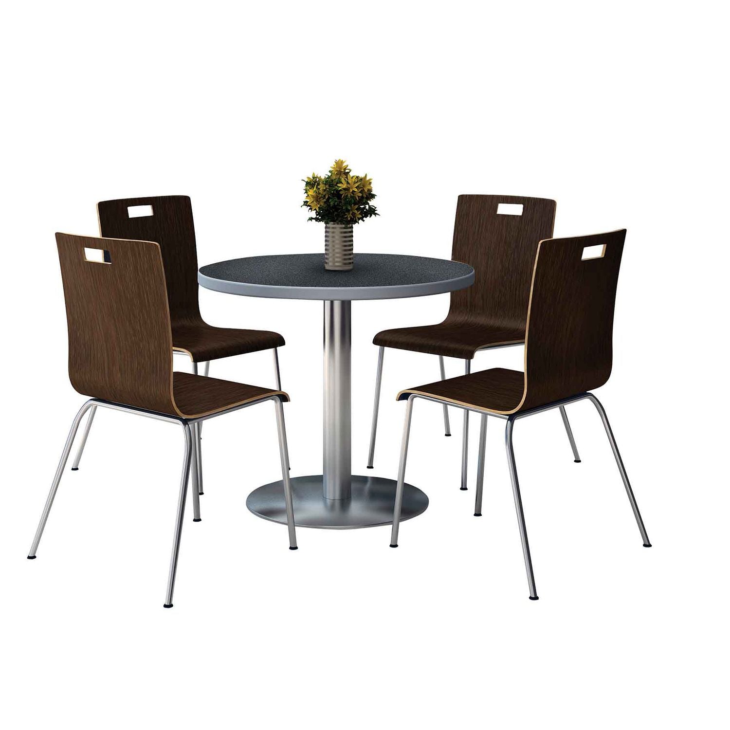 pedestal-table-with-four-espresso-jive-series-chairs-round-36-dia-x-29h-graphite-nebula-ships-in-4-6-business-days_kfi810389025002 - 1