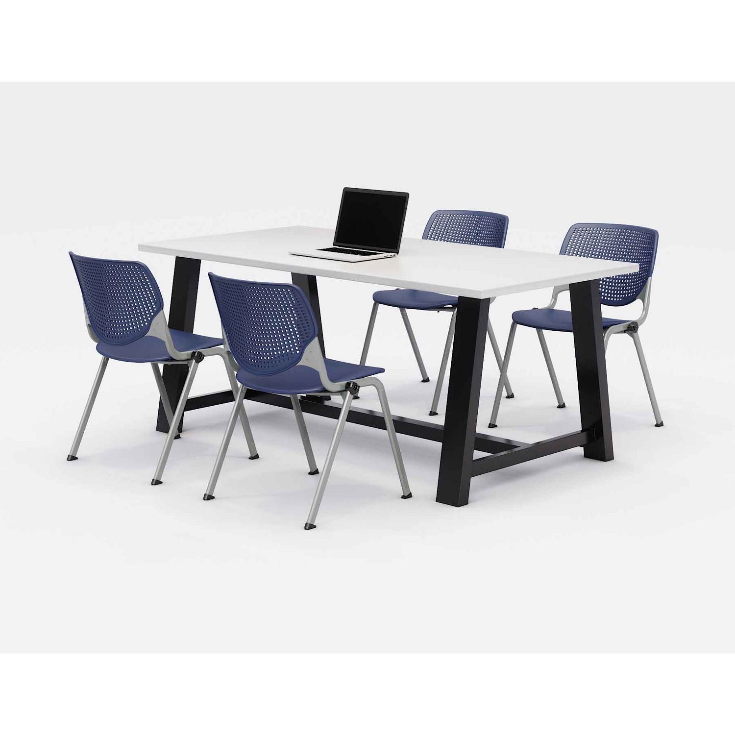 midtown-dining-table-with-four-navy-kool-series-chairs-36-x-72-x-30-designer-white-ships-in-4-6-business-days_kfi840031900241 - 1