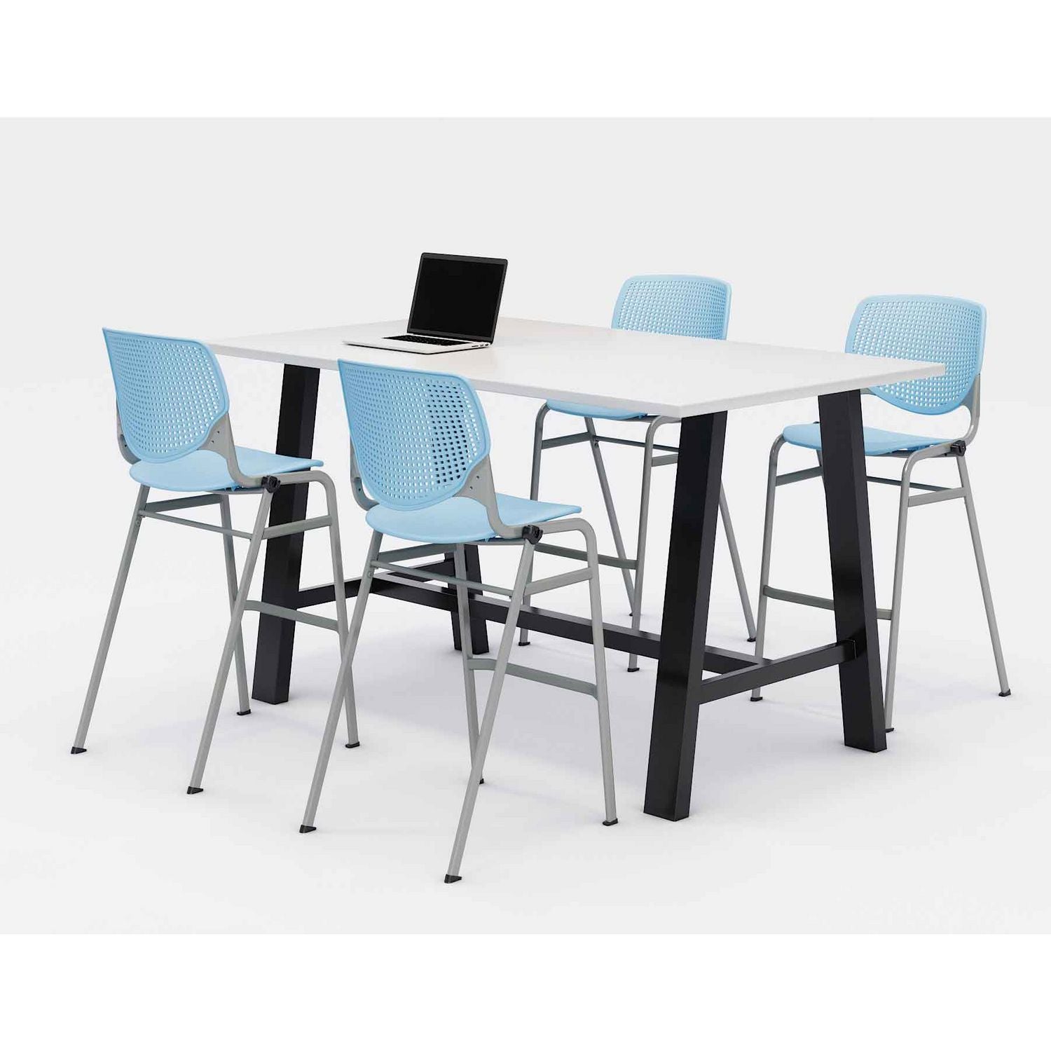 midtown-bistro-dining-table-with-four-sky-blue-kool-barstools-36-x-72-x-41-designer-white-ships-in-4-6-business-days_kfi840031900630 - 1