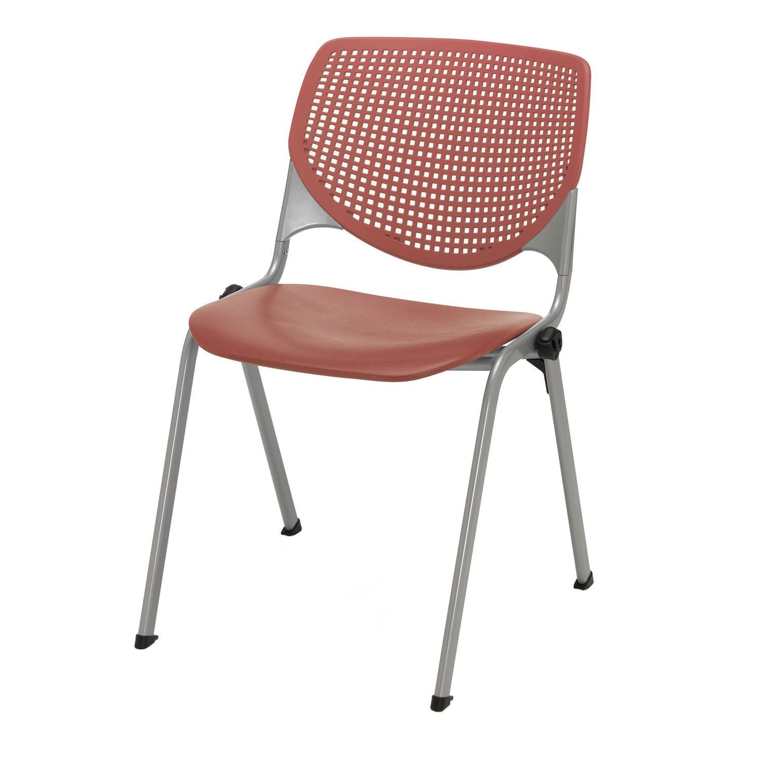 Pedestal Table with Four Coral Kool Series Chairs, Round, 36" Dia x 29h, Studio Teak, Ships in 4-6 Business Days