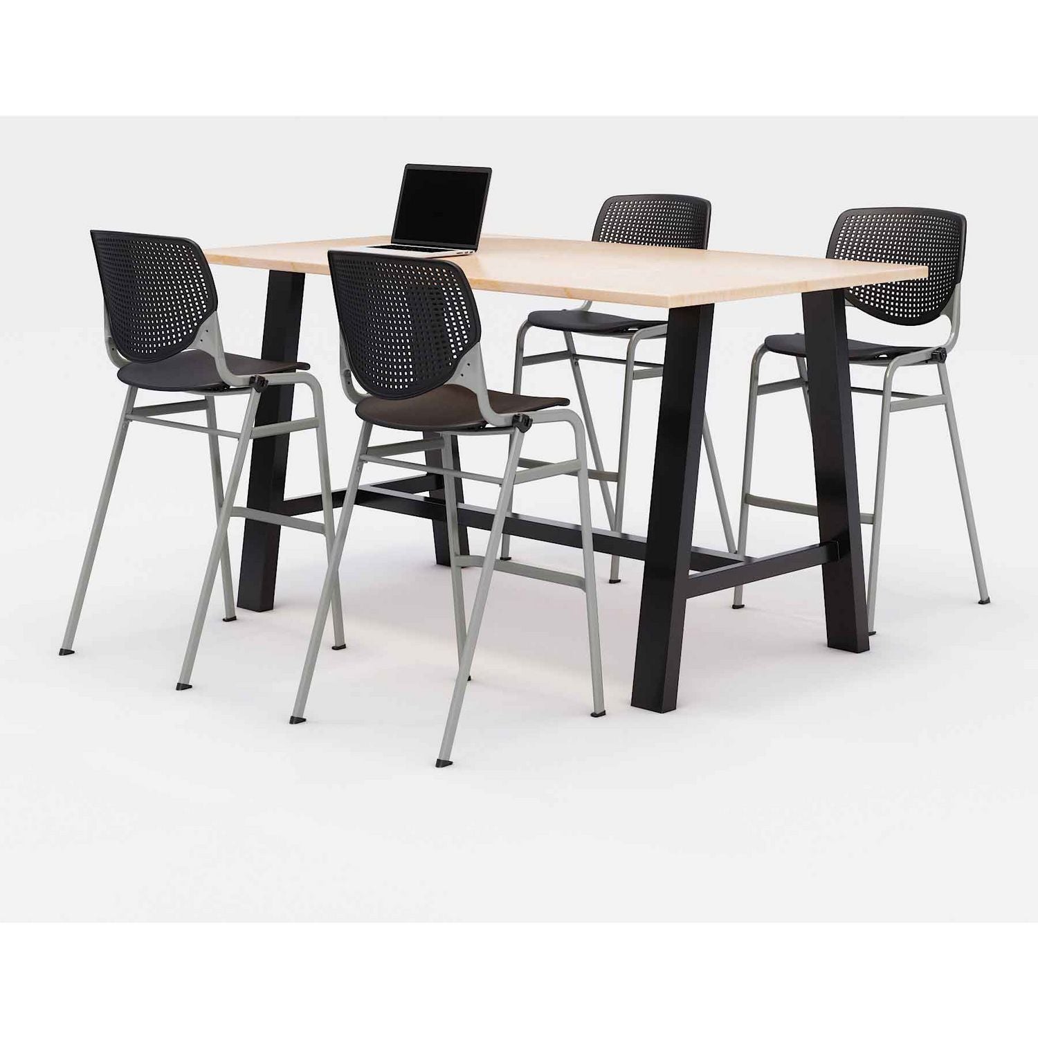 midtown-bistro-dining-table-with-four-black-kool-barstools-36-x-72-x-41-kensington-maple-ships-in-4-6-business-days_kfi840031900760 - 1