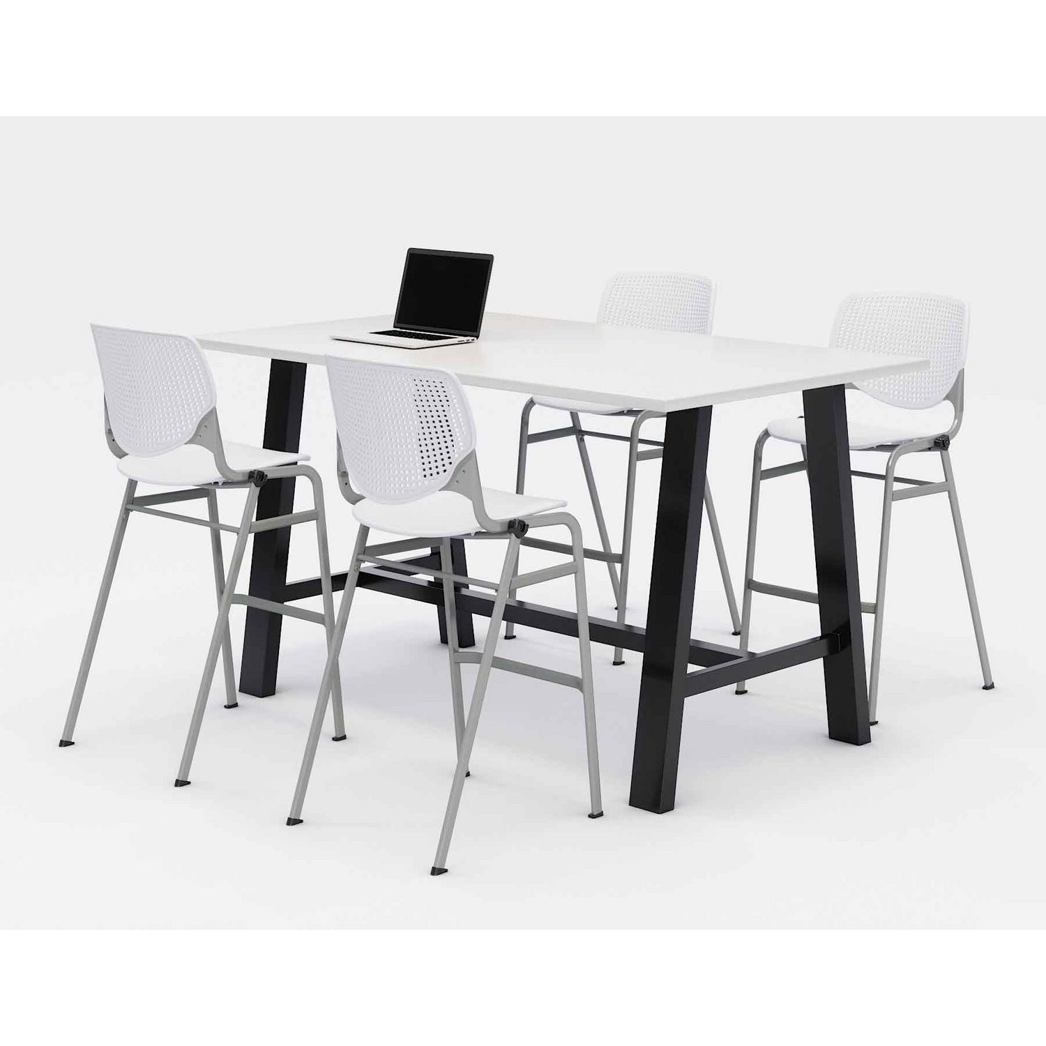 midtown-bistro-dining-table-with-four-white-kool-barstools-36-x-72-x-41-designer-white-ships-in-4-6-business-days_kfi840031900562 - 1