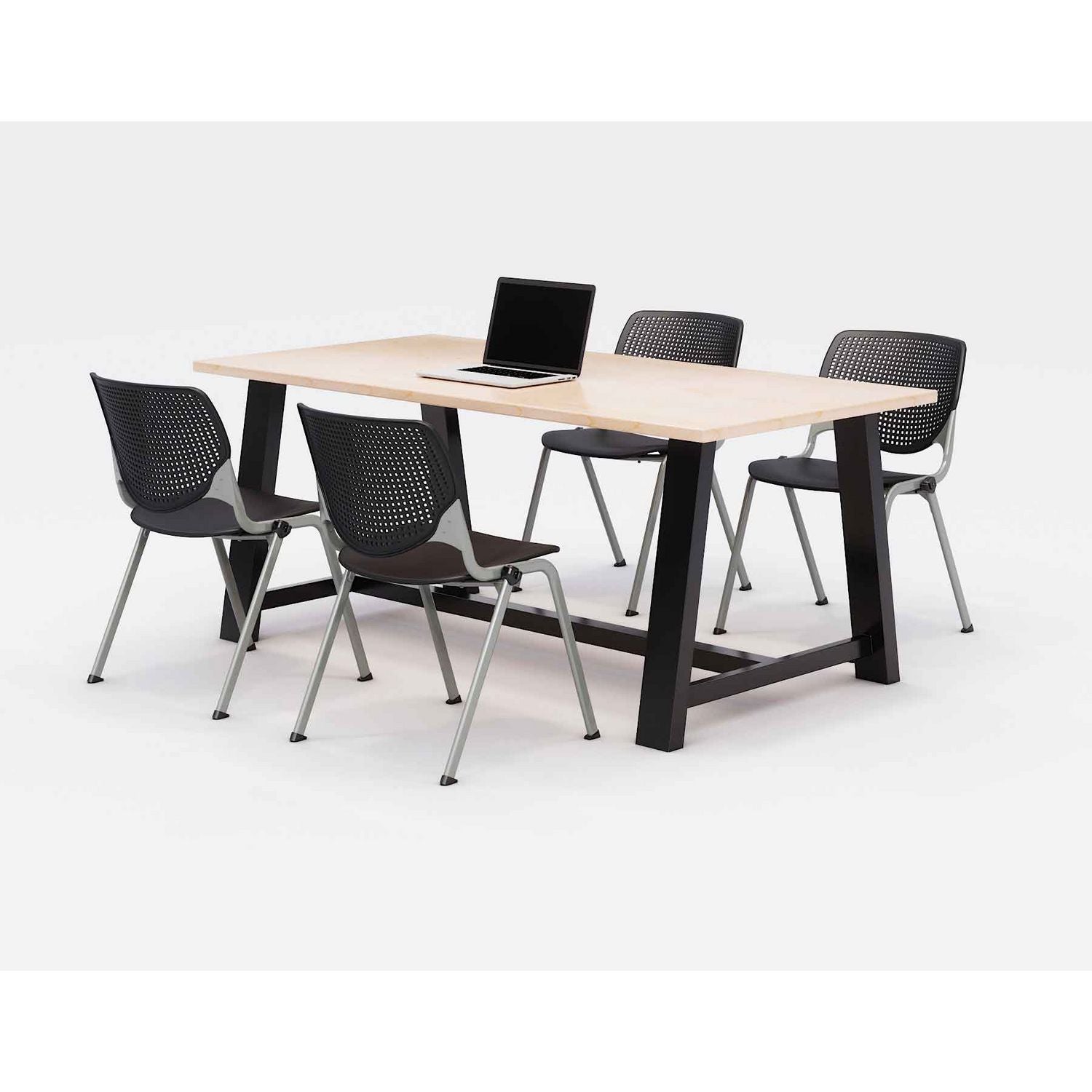 midtown-dining-table-with-four-black-kool-series-chairs-36-x-72-x-30-kensington-maple-ships-in-4-6-business-days_kfi840031900463 - 1