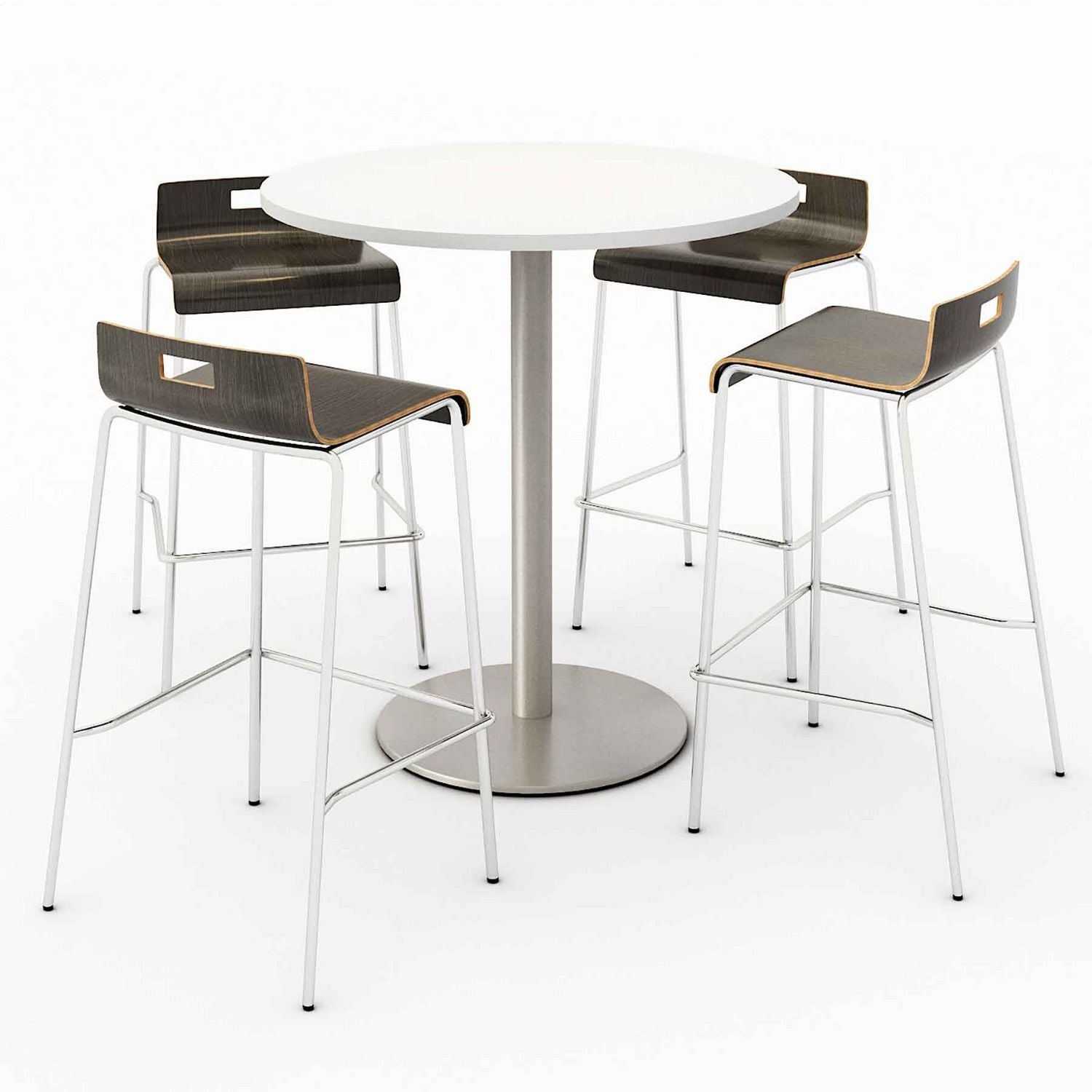 pedestal-bistro-table-with-four-espresso-jive-series-barstools-round-36-dia-x-41h-designer-white-ships-in-4-6-bus-days_kfi840031900111 - 1
