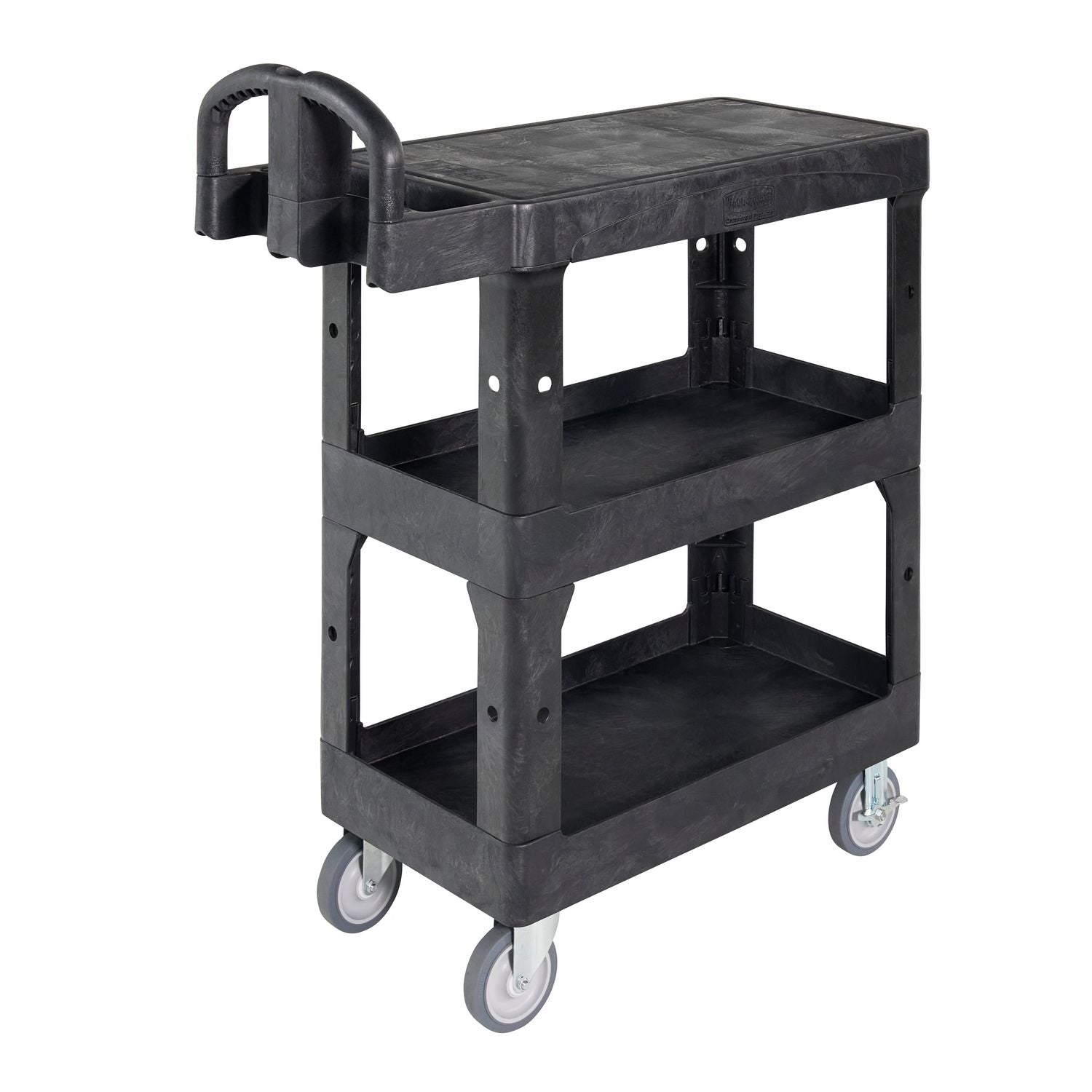 brute-3-shelf-heavy-duty-ergo-flat-utility-cart-resin-3-shelves-600-lb-capacity-2524-x-4863-x-4618-black_rcp2203280 - 4