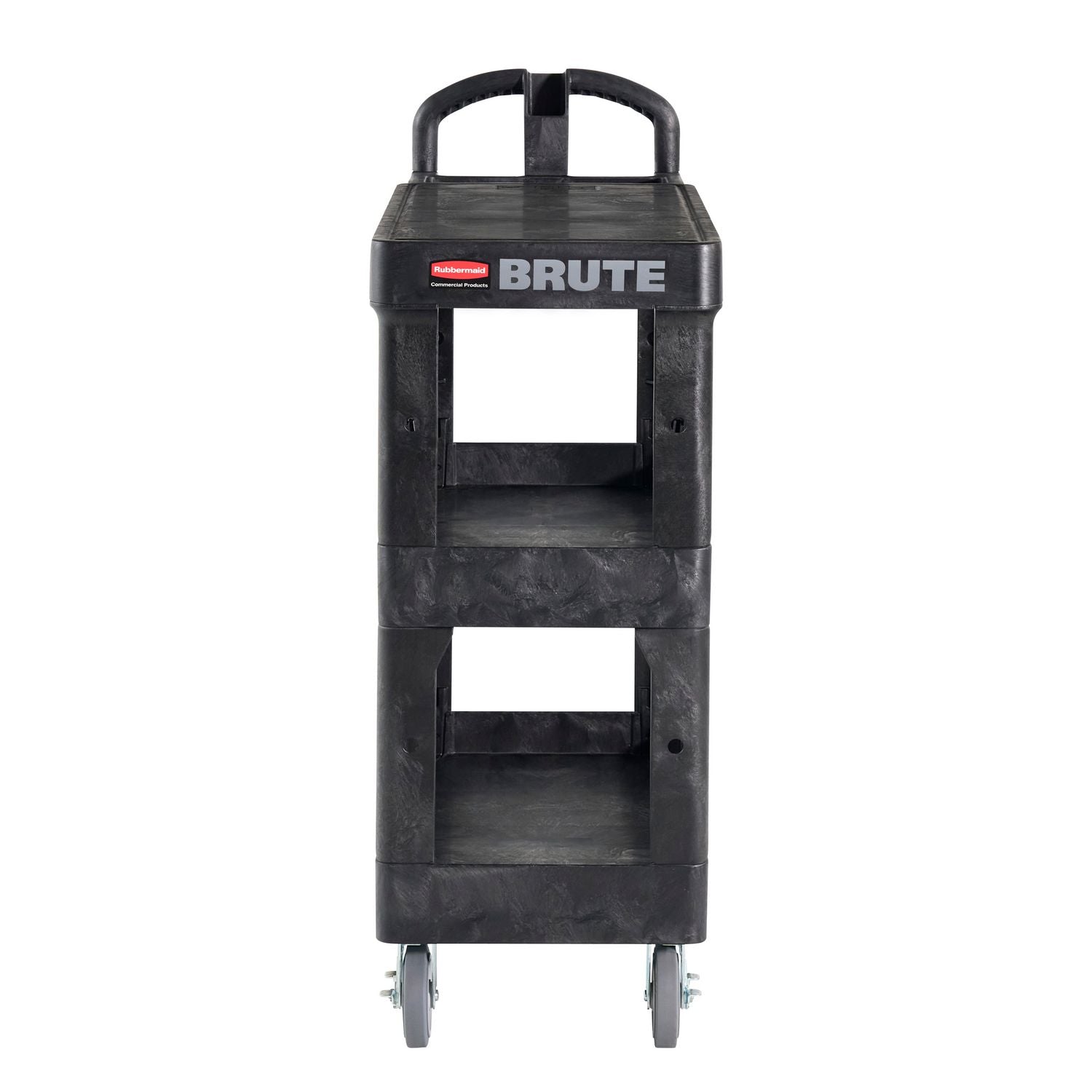 brute-3-shelf-heavy-duty-ergo-flat-utility-cart-resin-3-shelves-600-lb-capacity-2524-x-4863-x-4618-black_rcp2203280 - 1