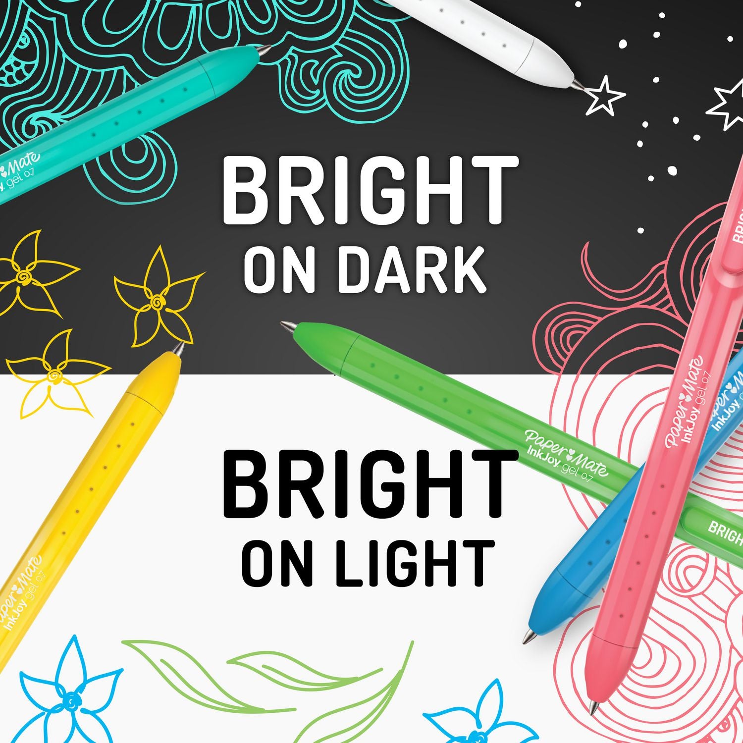 inkjoy-gel-bright-retractable-pen-medium-07-mm-white-ink-white-barrel-3-pack_pap2196363 - 3