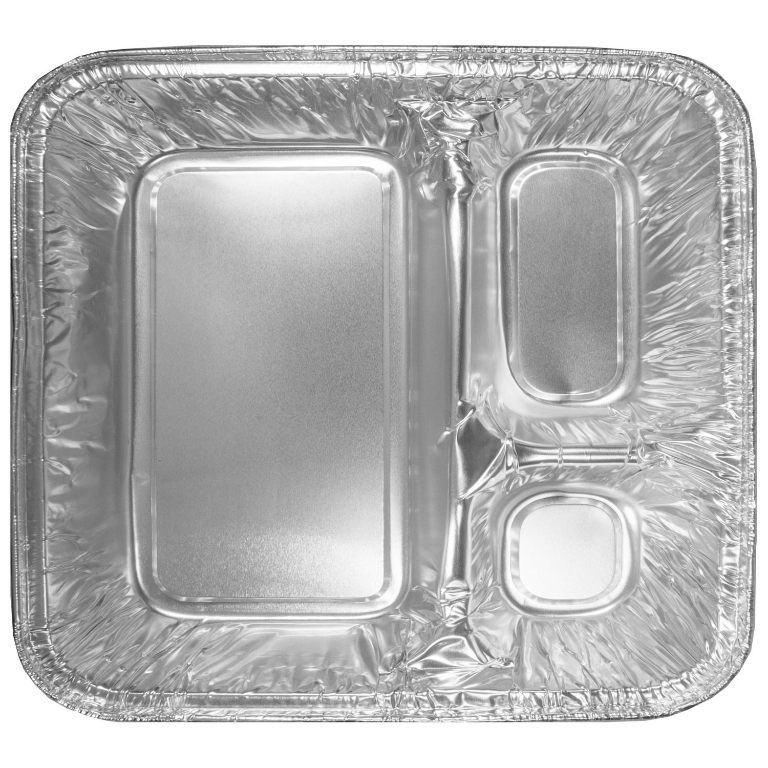 three-compartment-oblong-food-container-24-oz-638-x-147-x-8-silver-aluminum-500-carton_hfa204500 - 1