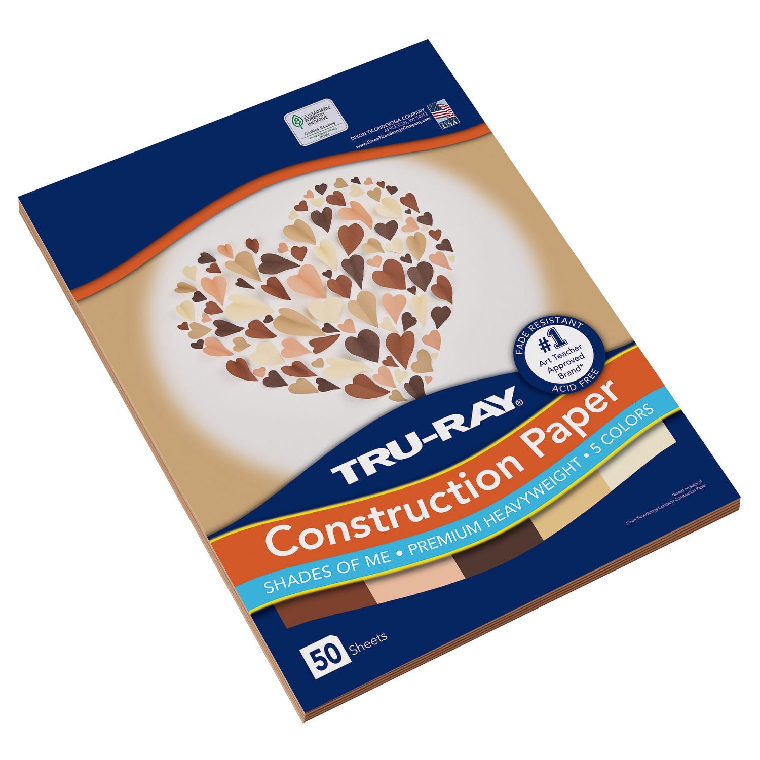 Tru-Ray Construction Paper - Art Project, Craft Project - 9"Width x 12"Length - 76 lb Basis Weight - 50 / Pack - Assorted - Fiber, Sulphite