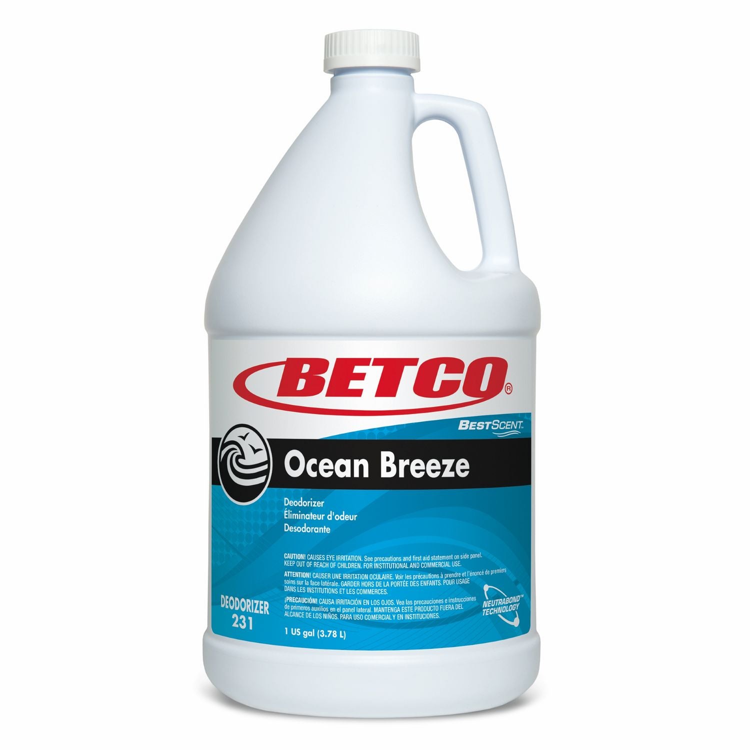 bestscent-ocean-breeze-deodorizer-ocean-breeze-scent-1-gal-bottle-4-carton_bet2310400 - 1