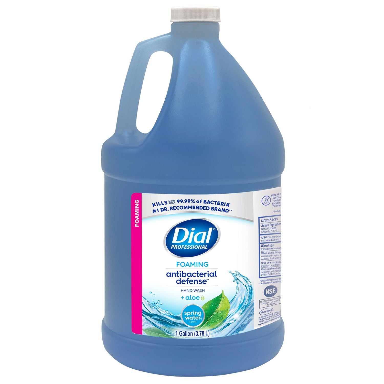 antibacterial-foaming-hand-wash-spring-water-scent-1-gal-bottle-4-carton_dia35458 - 1