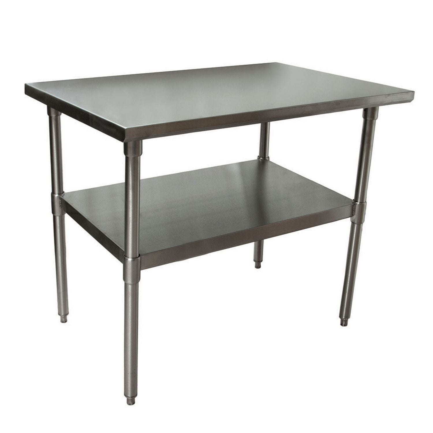 stainless-steel-flat-top-work-tables-48w-x-30d-x-36h-silver-2-pallet-ships-in-4-6-business-days_bke2vt4830 - 2