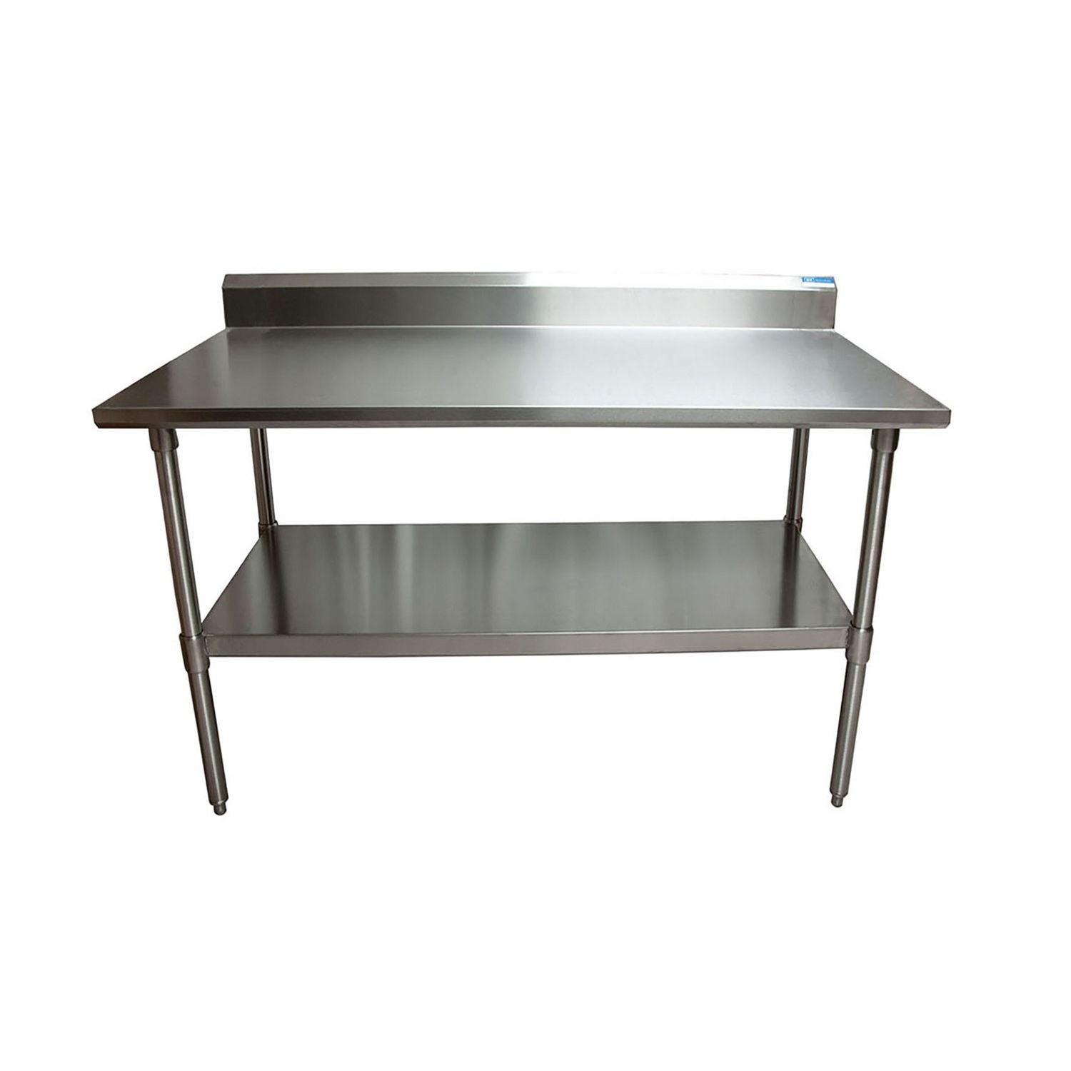 Stainless Steel 5" Riser Top Tables, 60w x 30d x 39.75h, Silver, 2/Pallet, Ships in 4-6 Business Days