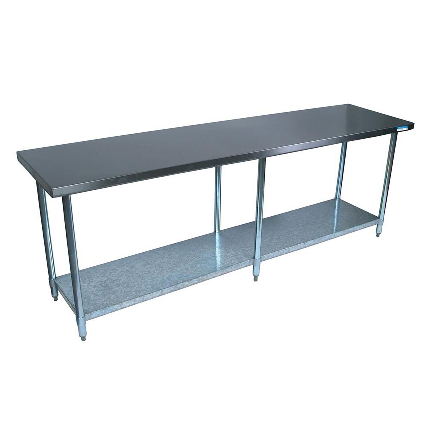 stainless-steel-flat-top-work-tables-96w-x-30d-x-36h-silver-2-pallet-ships-in-4-6-business-days_bke2vt9630 - 2