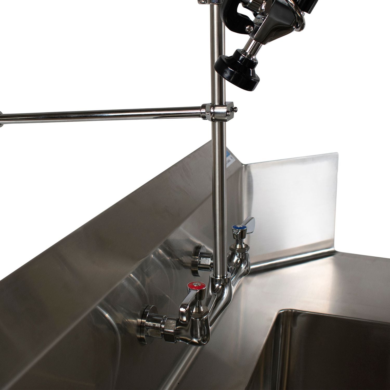 WorkForce Prerinse Add-A-Faucet, 8" Height, Chrome, Ships in 4-6 Business Days