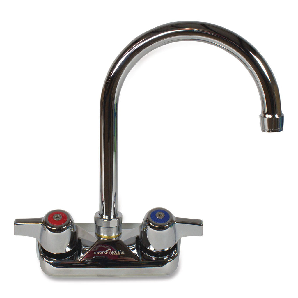 WorkForce Standard Duty Faucet, 9.5" Height/5" Reach, Chrome-Plated Brass, Ships in 4-6 Business Days