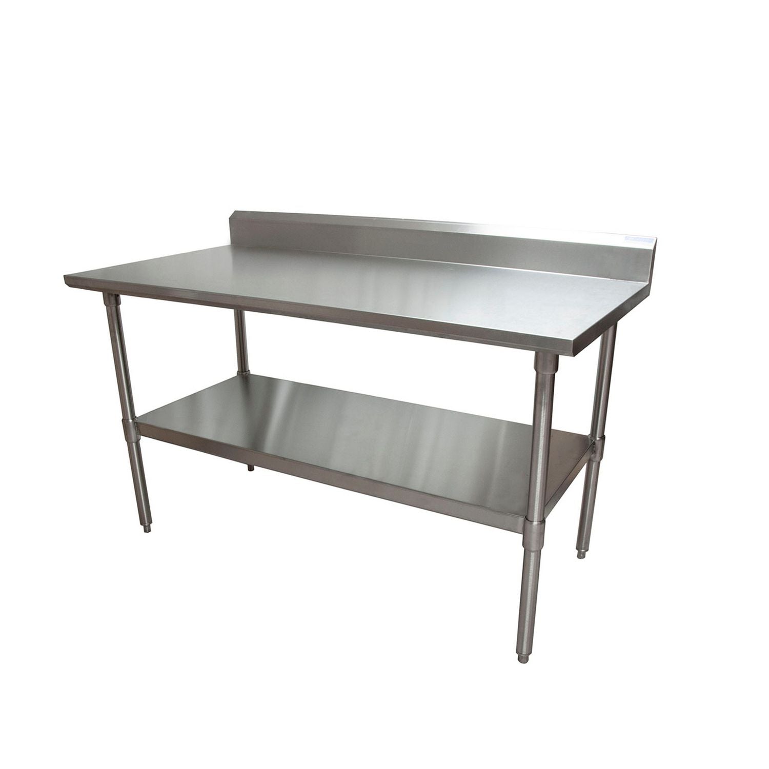 Stainless Steel 5" Riser Top Tables, 60w x 30d x 39.75h, Silver, 2/Pallet, Ships in 4-6 Business Days