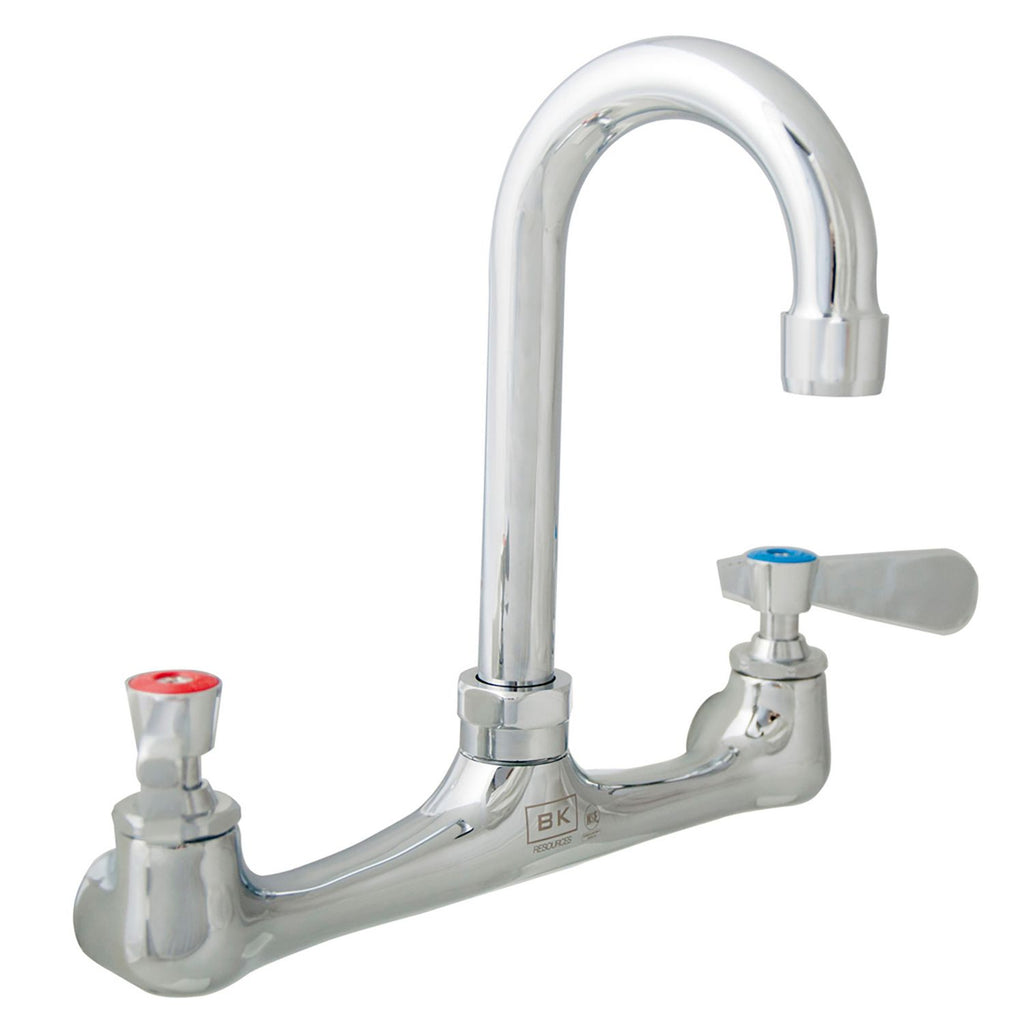 WorkForce Standard Duty Faucet, 12.38" Height/8" Reach, Chrome-Plated Brass, Ships in 4-6 Business Days