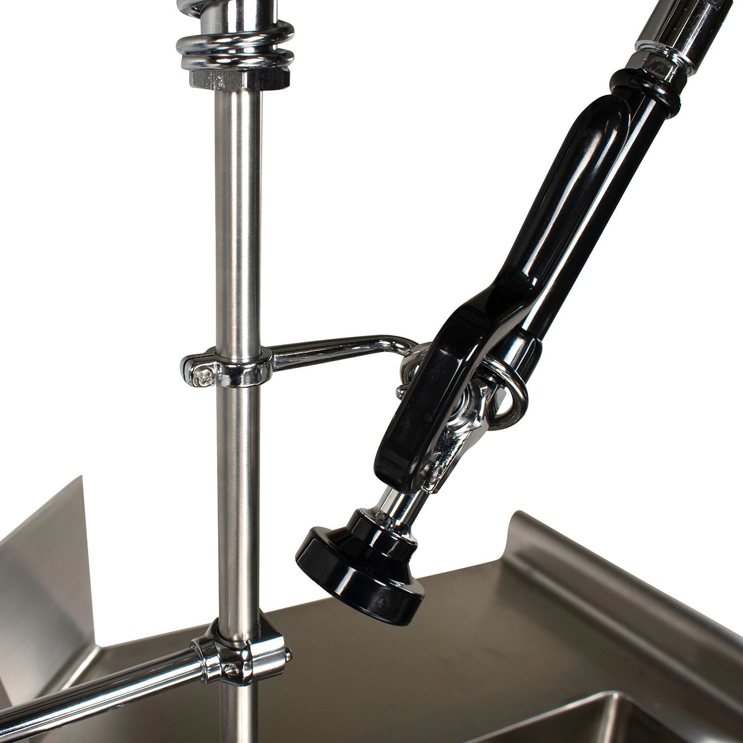 WorkForce Prerinse Add-A-Faucet, 8" Height, Chrome, Ships in 4-6 Business Days