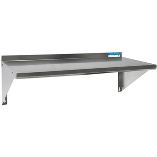 Stainless Steel Economy Overshelf, 48w x 12d x 8h, Stainless Steel, Silver, 2/Pallet, Ships in 4-6 Business Days