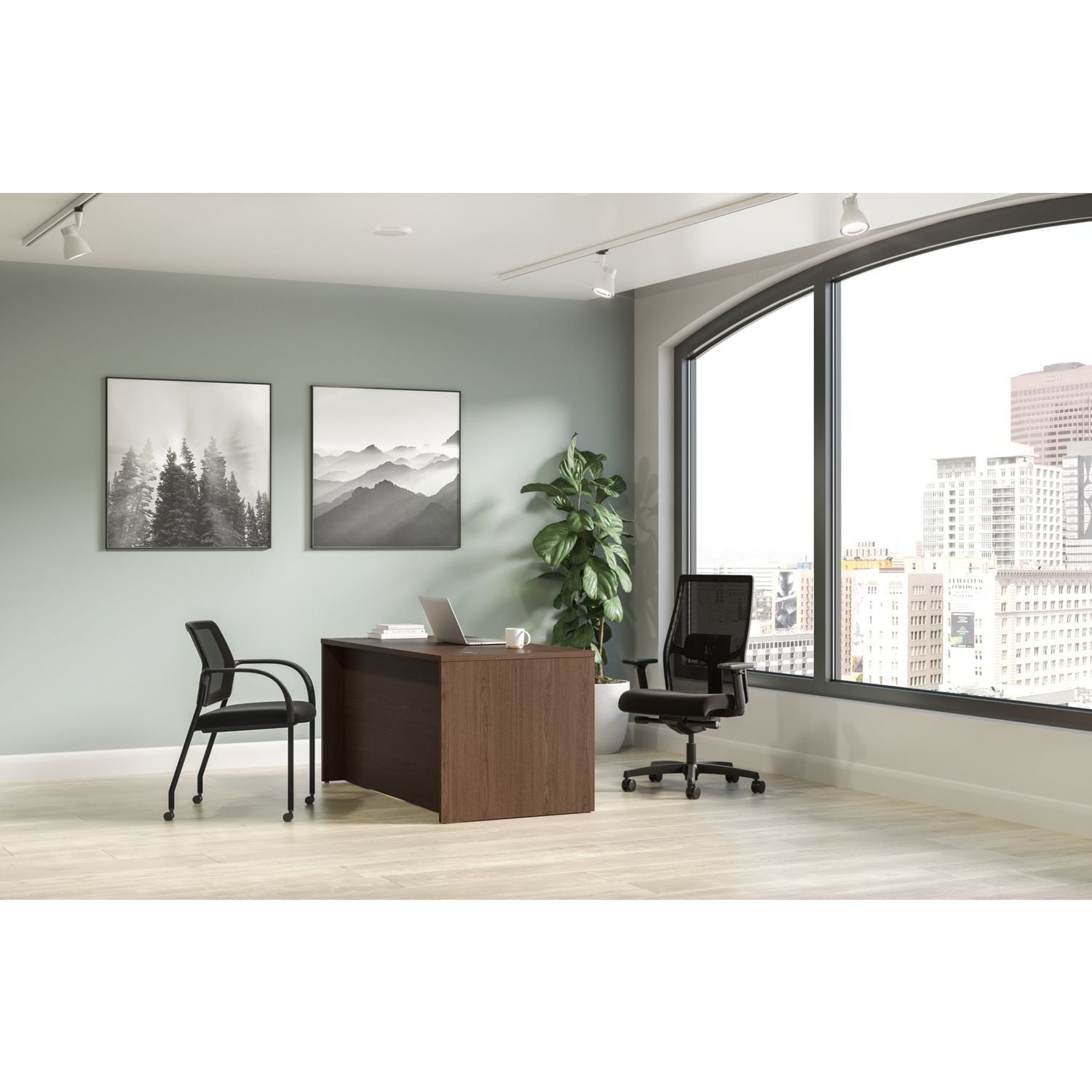 mod-single-pedestal-desk-bundle-60-x-30-x-29-sepia-walnut-ships-in-7-10-business-days_honmod013 - 6
