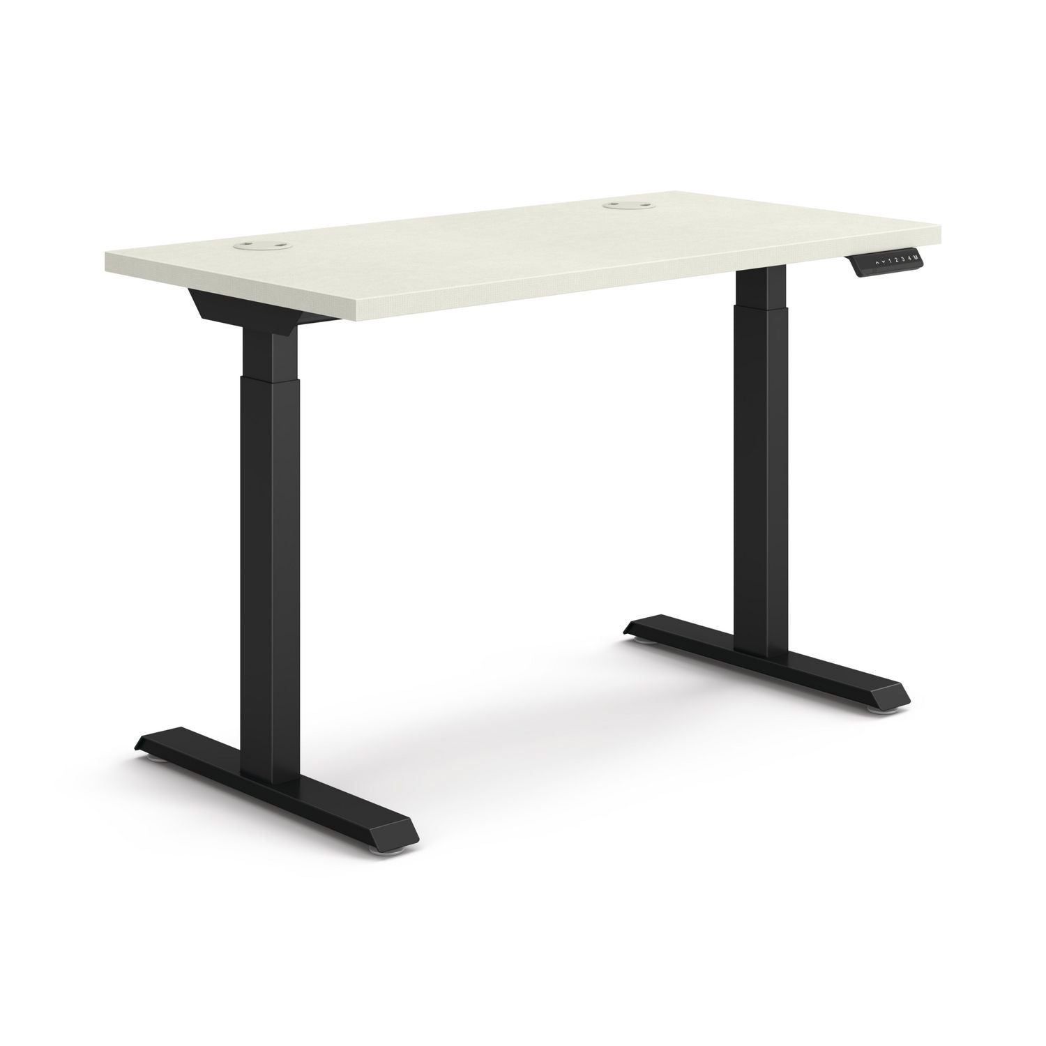 coordinate-height-adjustable-desk-bundle-2-stage-46-x-22-x-2775-to-47-silver-mesh\\black-ships-in-7-10-business-days_honhat2smbk2246 - 1