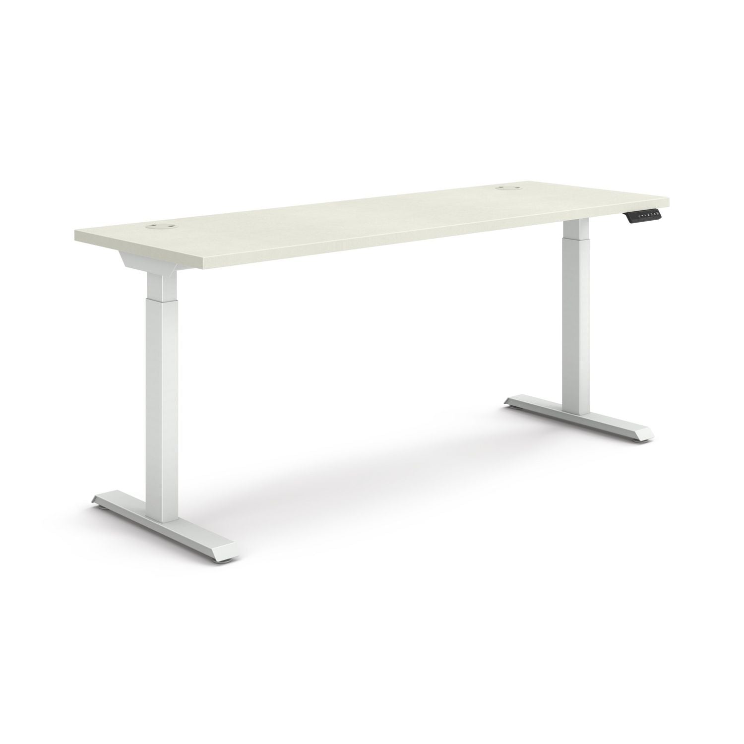 coordinate-height-adjustable-desk-bundle-2-stage70-x-22-x-2775-to-47-silver-mesh-designer-whiteships-in-7-10-bus-days_honhat2smdw2270 - 1