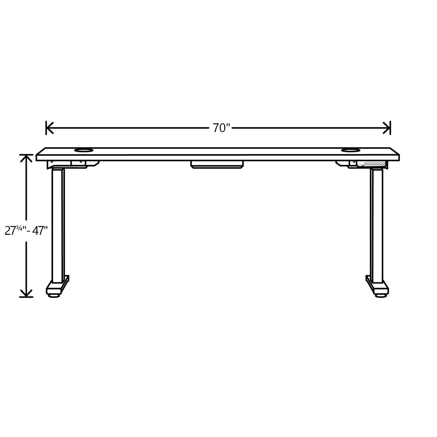 coordinate-height-adjustable-desk-bundle-2-stage-70-x-22-x-2775-to-47-silver-mesh\\black-ships-in-7-10-business-days_honhat2smbk2270 - 7