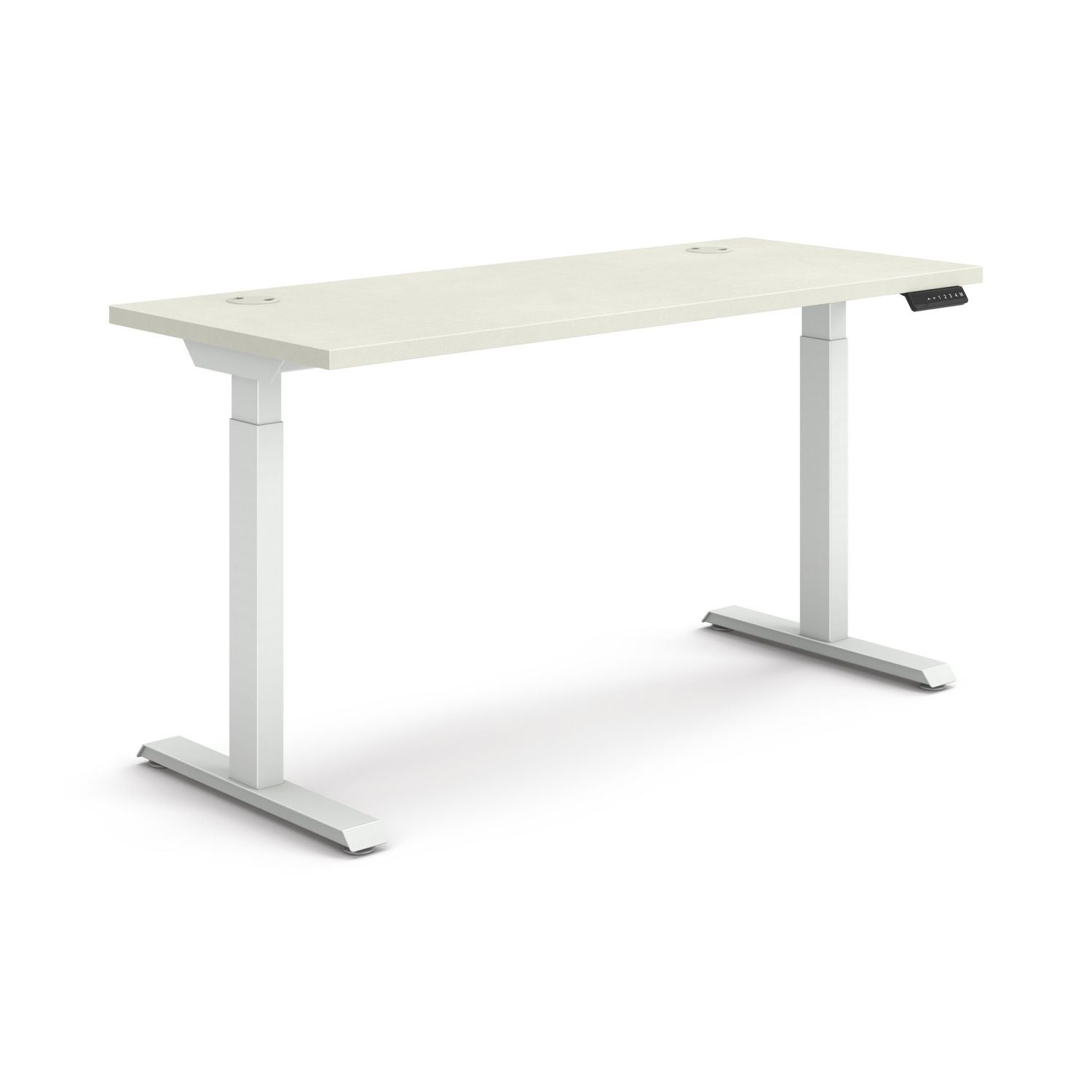 coordinate-height-adjustable-desk-bundle-2-stage58-x-22-x-2775-to-47-silver-mesh-designer-whiteships-in-7-10-bus-days_honhat2smdw2258 - 1