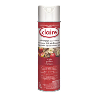 Claire Apple Air Freshener & Deodorizer - Aerosol - 20 fl oz (0.6 quart) - Dutch Apple - 12 / Pack - Ozone-safe, Chemical-free, Residue-free, Non-staining, Odor Neutralizer