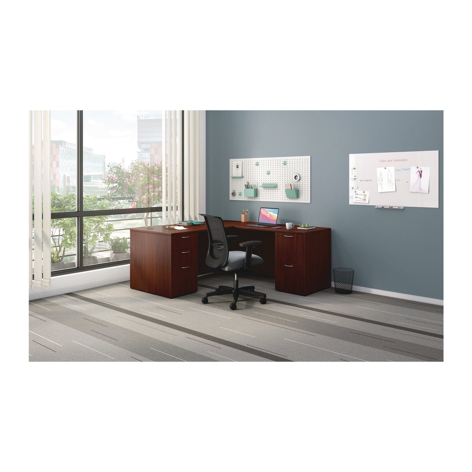 mod-l-station-double-pedestal-desk-bundle-66-x-72-x-29-traditional-mahogany-ships-in-7-10-business-days_honmod073 - 6
