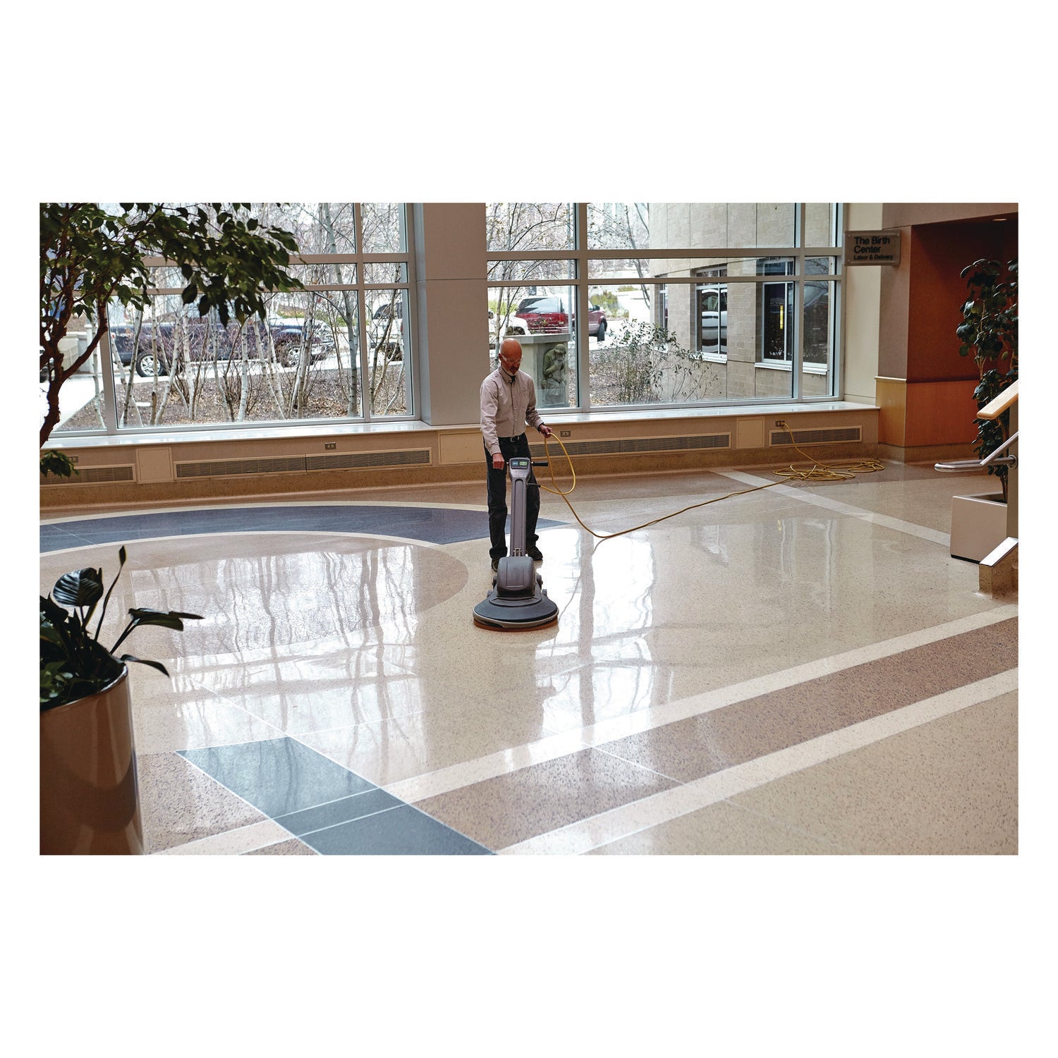 Surface Preparation Pad Plus, 17" Diameter, Maroon, 5/Carton