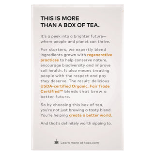 Tea Bags, Organic Chai, 16/Box, 6 Boxes/Carton