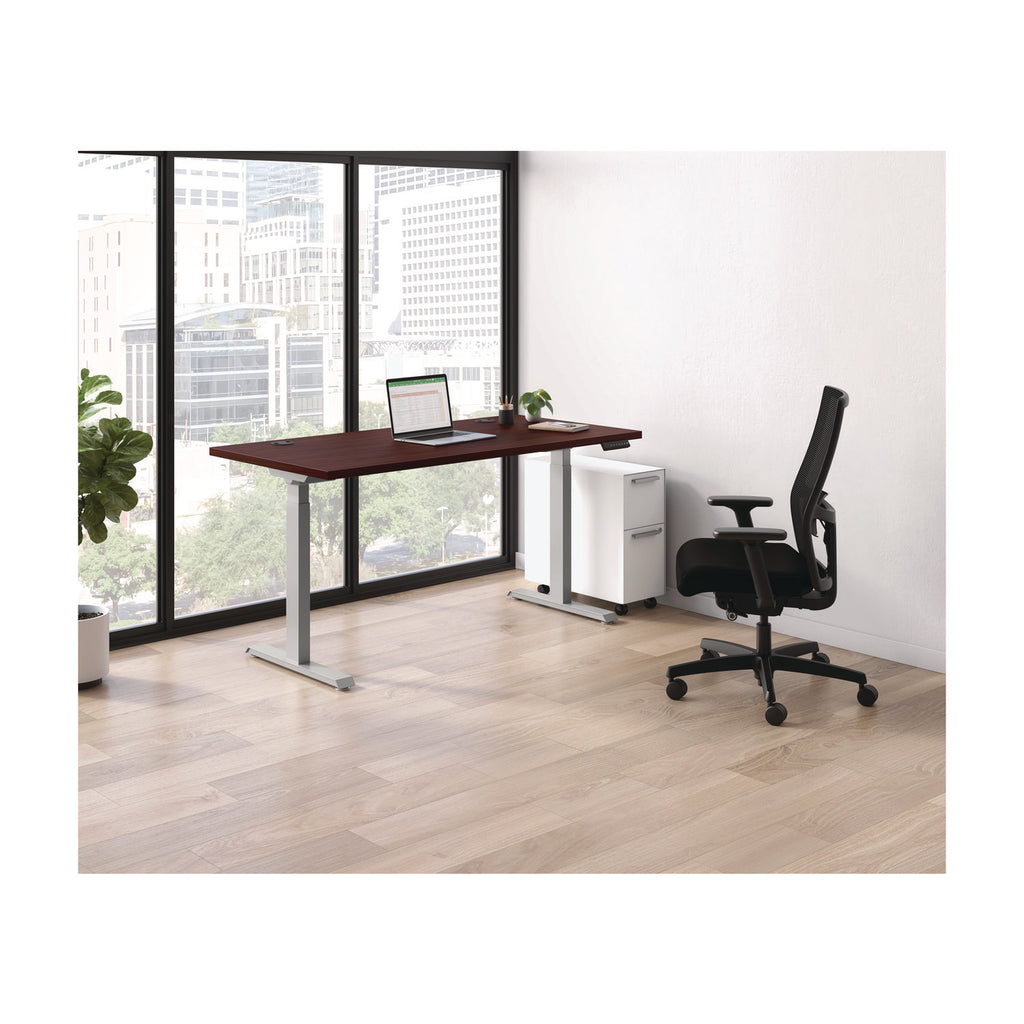 mod-height-adjustable-desk-bundle-60-x-30-x-275-to-4775-slate-teak-silver-ships-in-7-10-business-days_honmod051 - 6