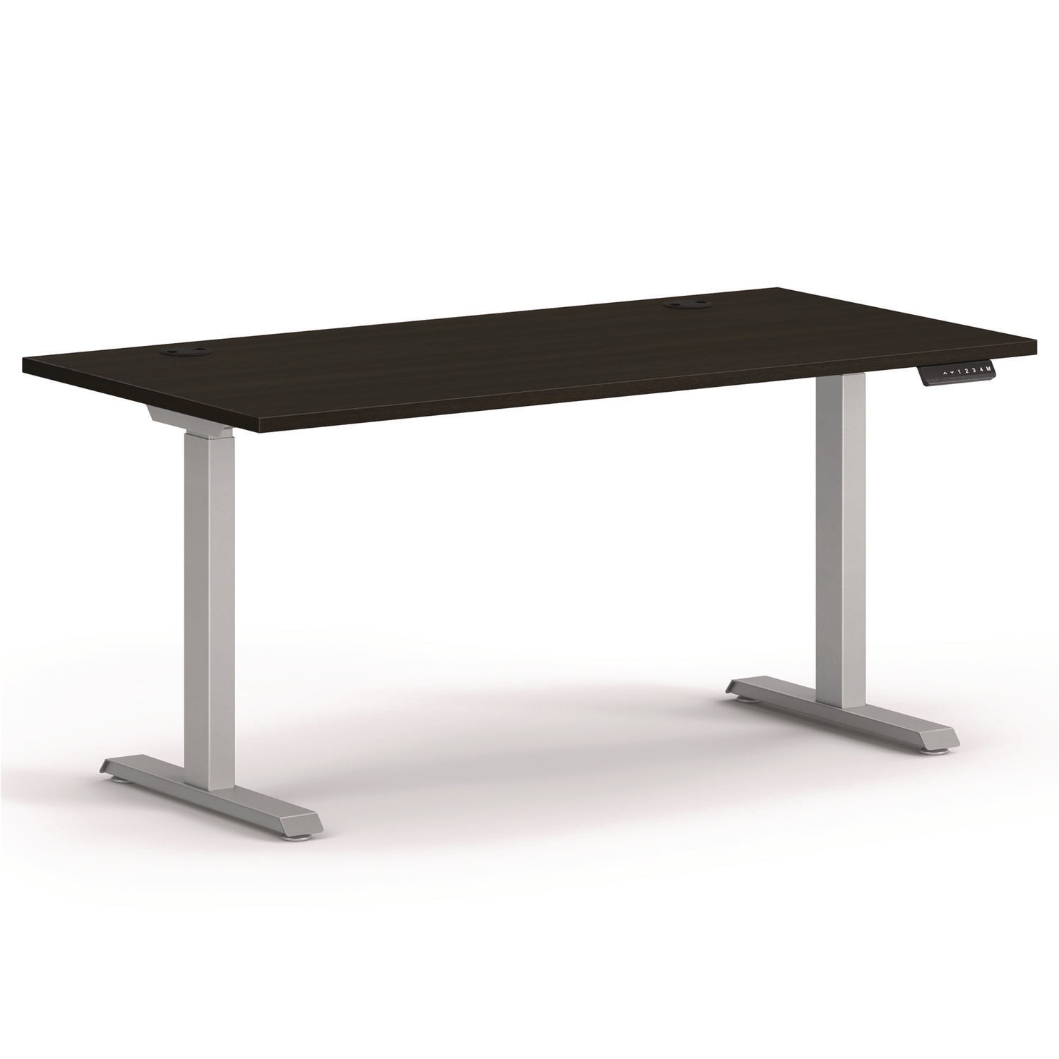 mod-height-adjustable-desk-bundle-60-x-30-x-275-to-4675-java-oak-silver-ships-in-7-10-business-days_honmod056 - 1