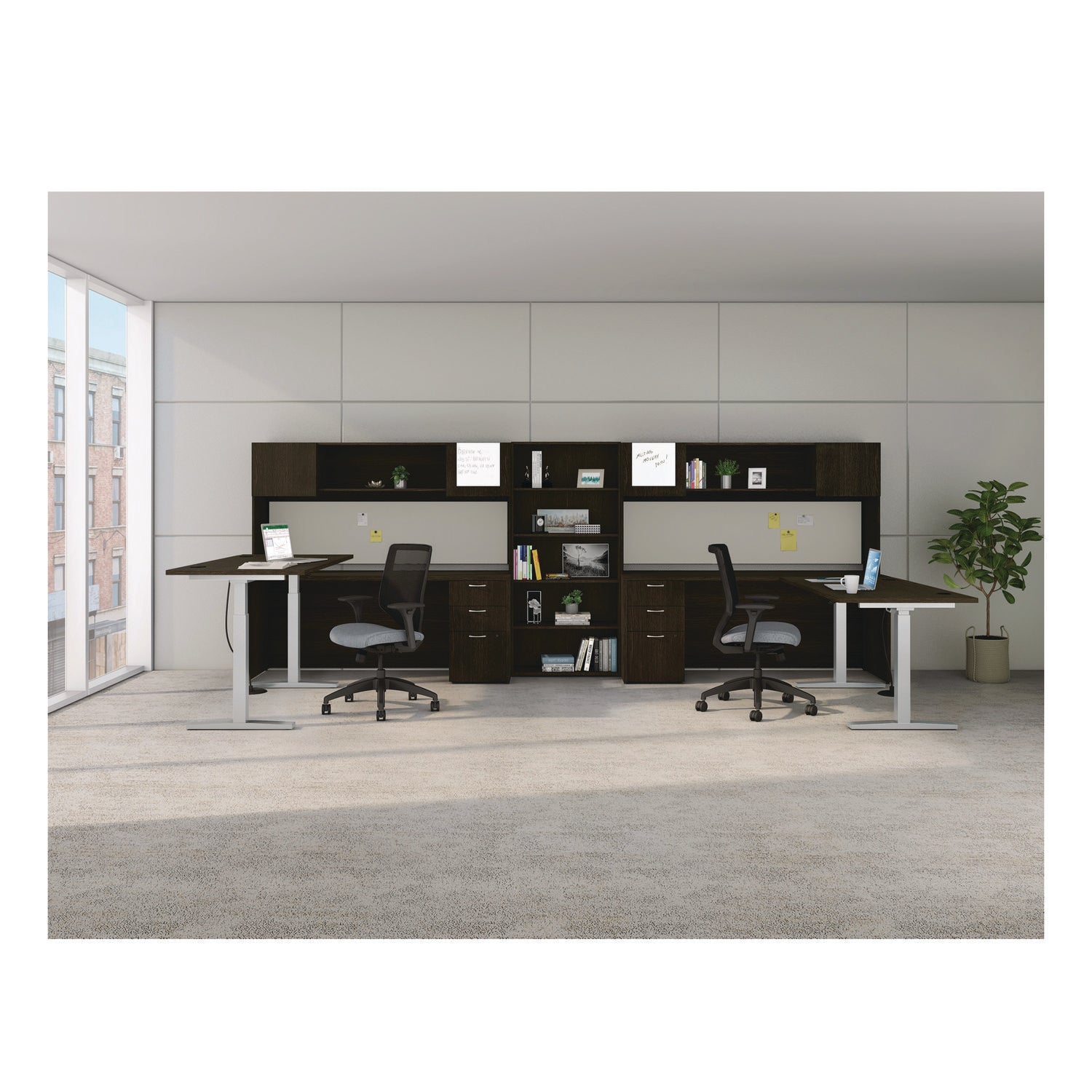 mod-height-adjustable-desk-bundle-60-x-30-x-275-to-4675-java-oak-silver-ships-in-7-10-business-days_honmod056 - 6