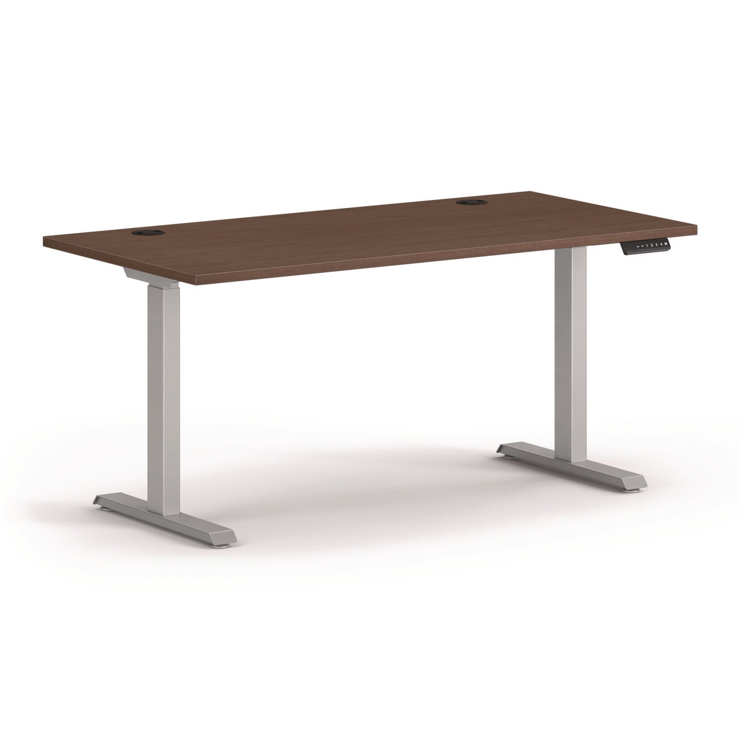 mod-height-adjustable-desk-bundle-60-x-30-x-275-to-4775-sepia-walnut-silver-ships-in-7-10-business-days_honmod053 - 1