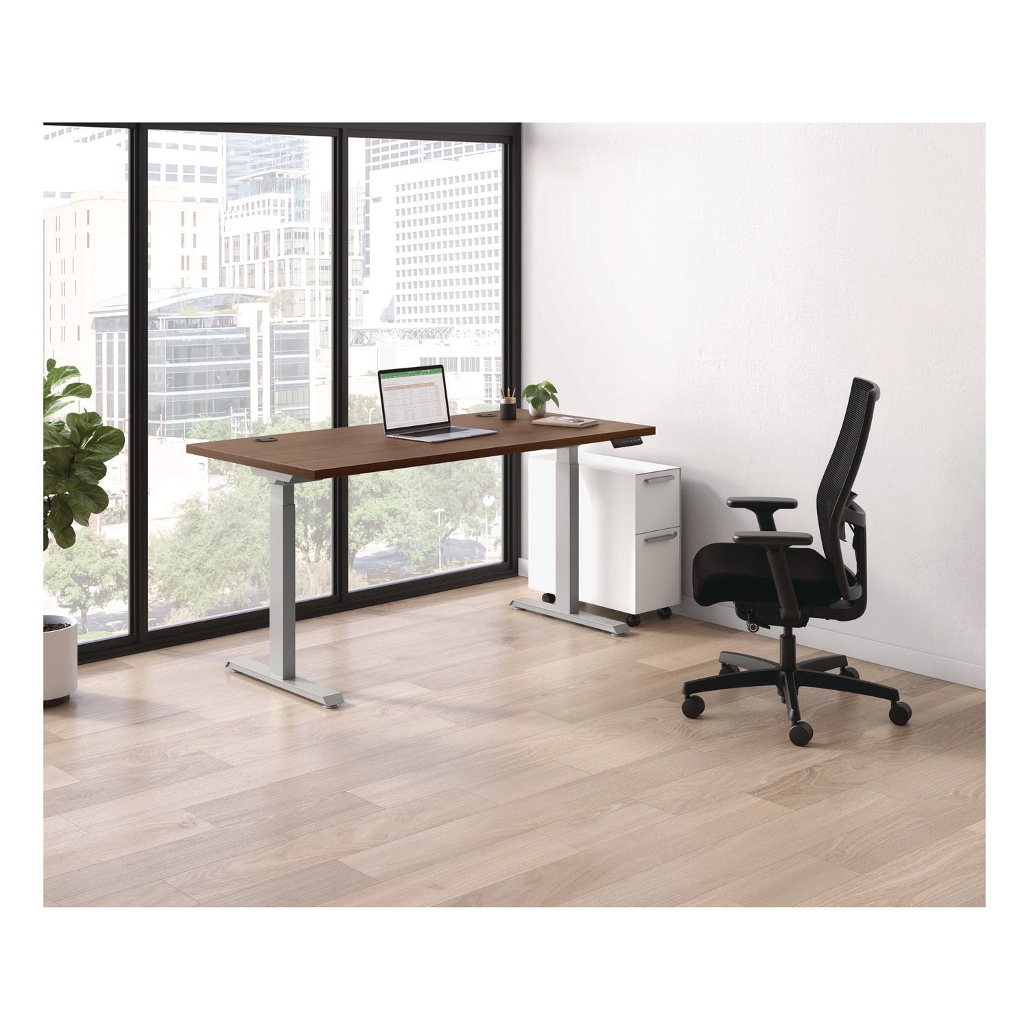 mod-height-adjustable-desk-bundle-60-x-30-x-275-to-4775-sepia-walnut-silver-ships-in-7-10-business-days_honmod053 - 6