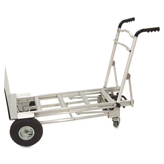 3-in-1 Convertible Hand Truck, 800 lb to 1,000 lb Capacity, 21.06 x 21.85 x 48.03, Aluminum - 