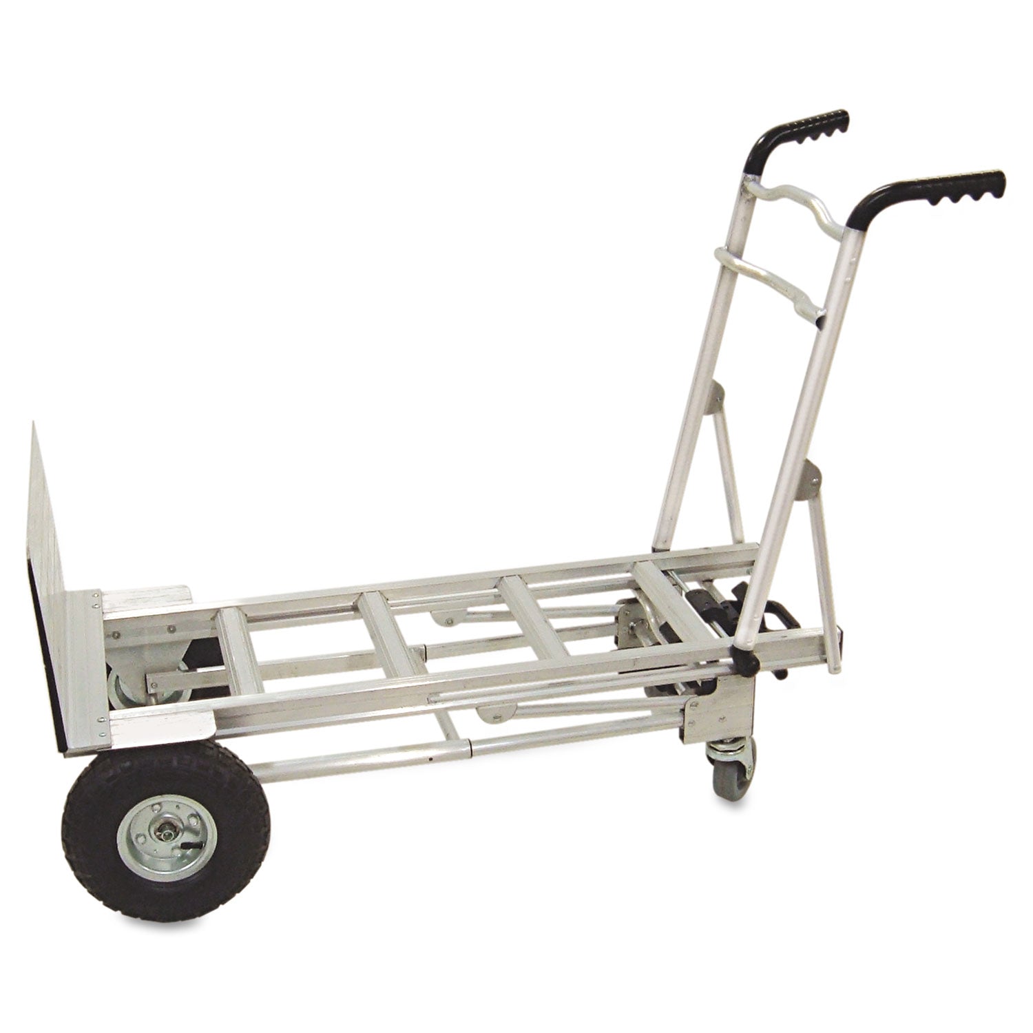3-in-1 Convertible Hand Truck, 800 lb to 1,000 lb Capacity, 21.06 x 21.85 x 48.03, Aluminum - 