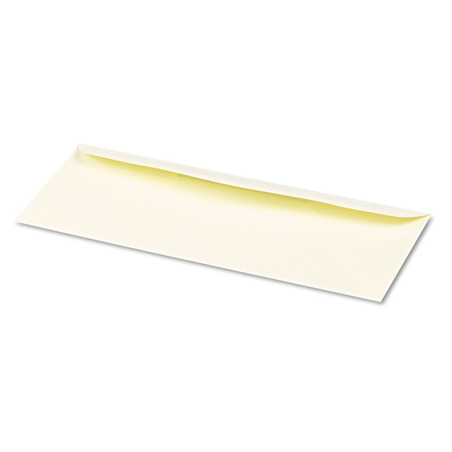 25% Cotton #10 Business Envelope, Commercial Flap, Gummed Closure, 4.13 x 9.5, Ivory, 250/Box - 