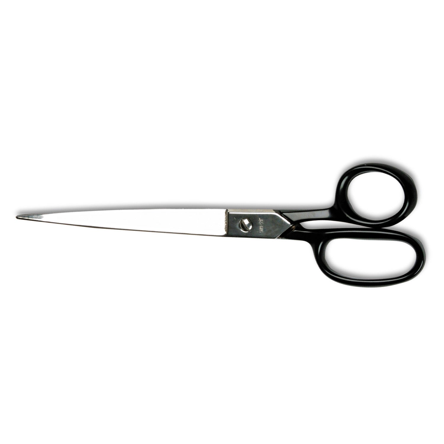 Hot Forged Carbon Steel Shears, 9" Long, 4.5" Cut Length, Black Straight Handle - 