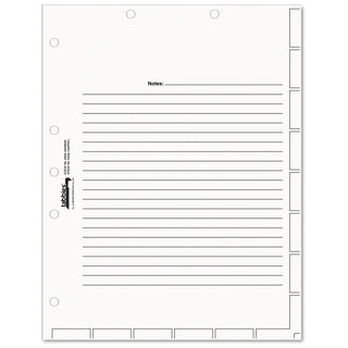 Medical Chart Index Divider Sheets, Untabbed, 11 x 8.5, White, 400/Box - 1