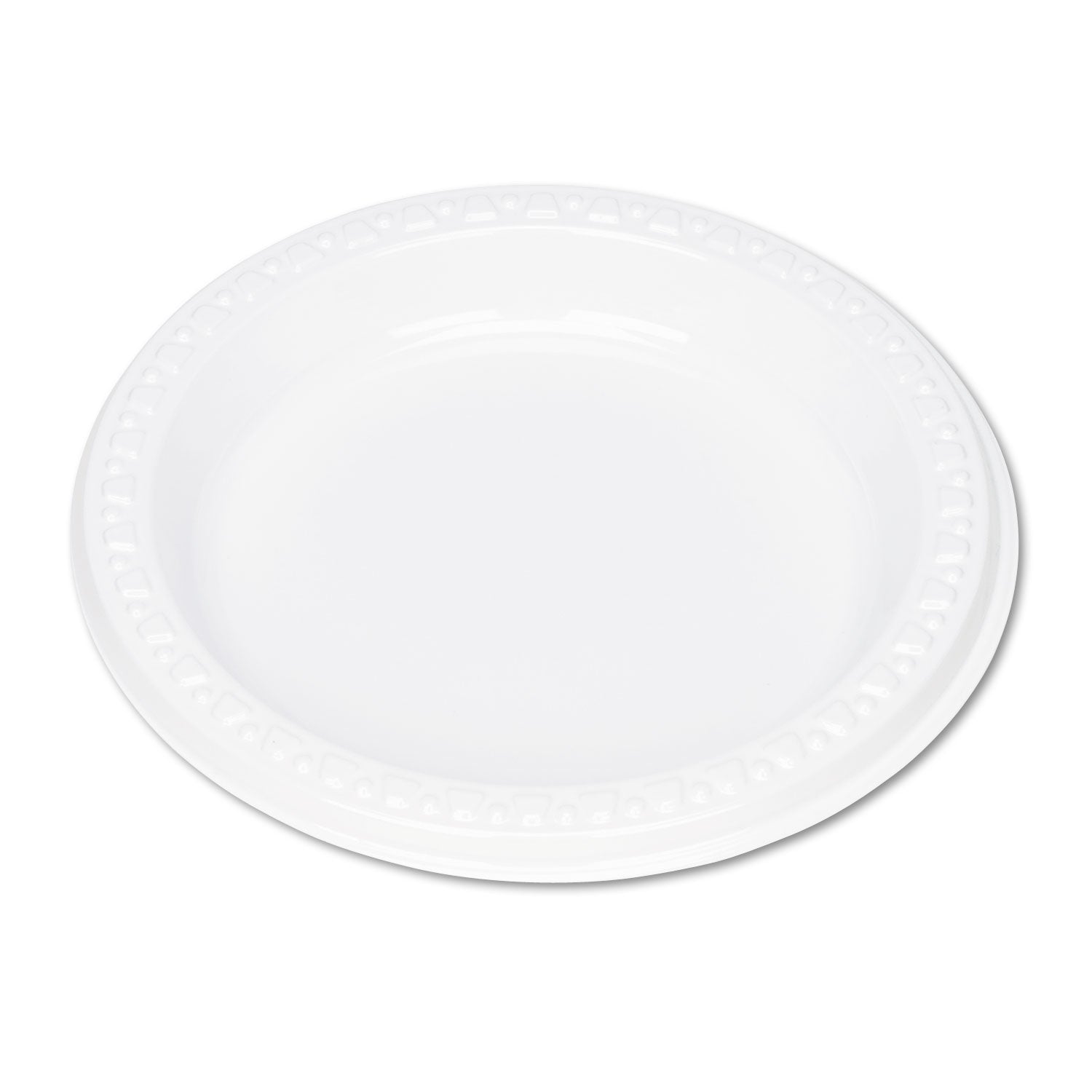 Plastic Dinnerware, Plates, 6" dia, White, 125/Pack - 